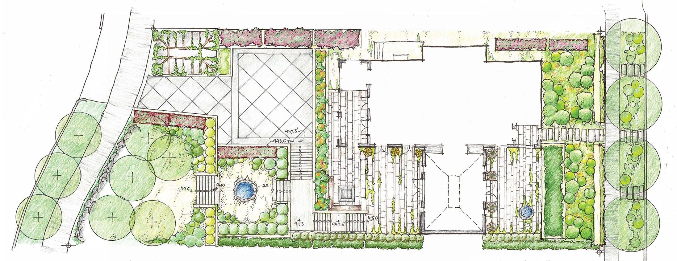 Schematic Plan of Volunteer Park Terrace Gardens