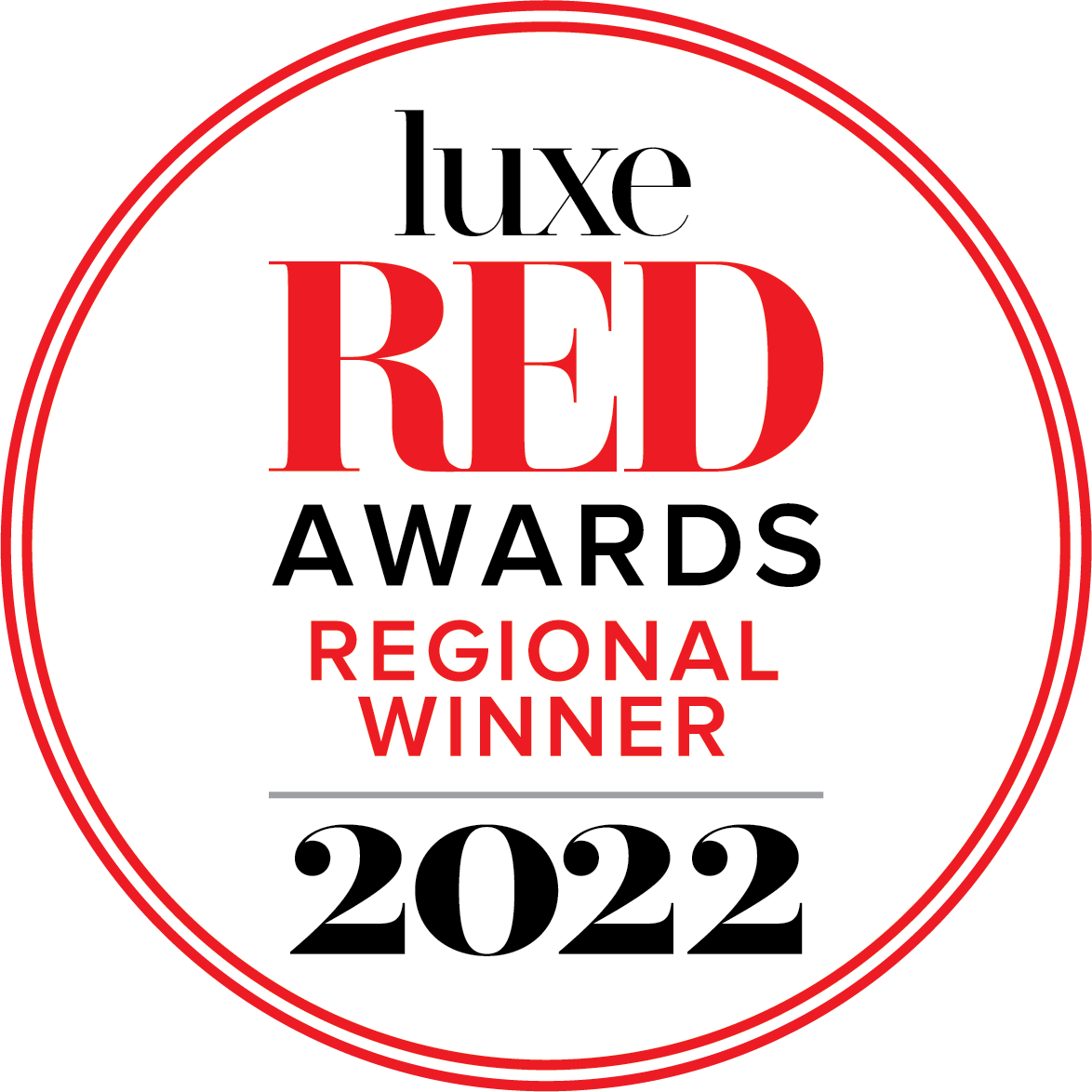2022 Regional Luxe Red Award