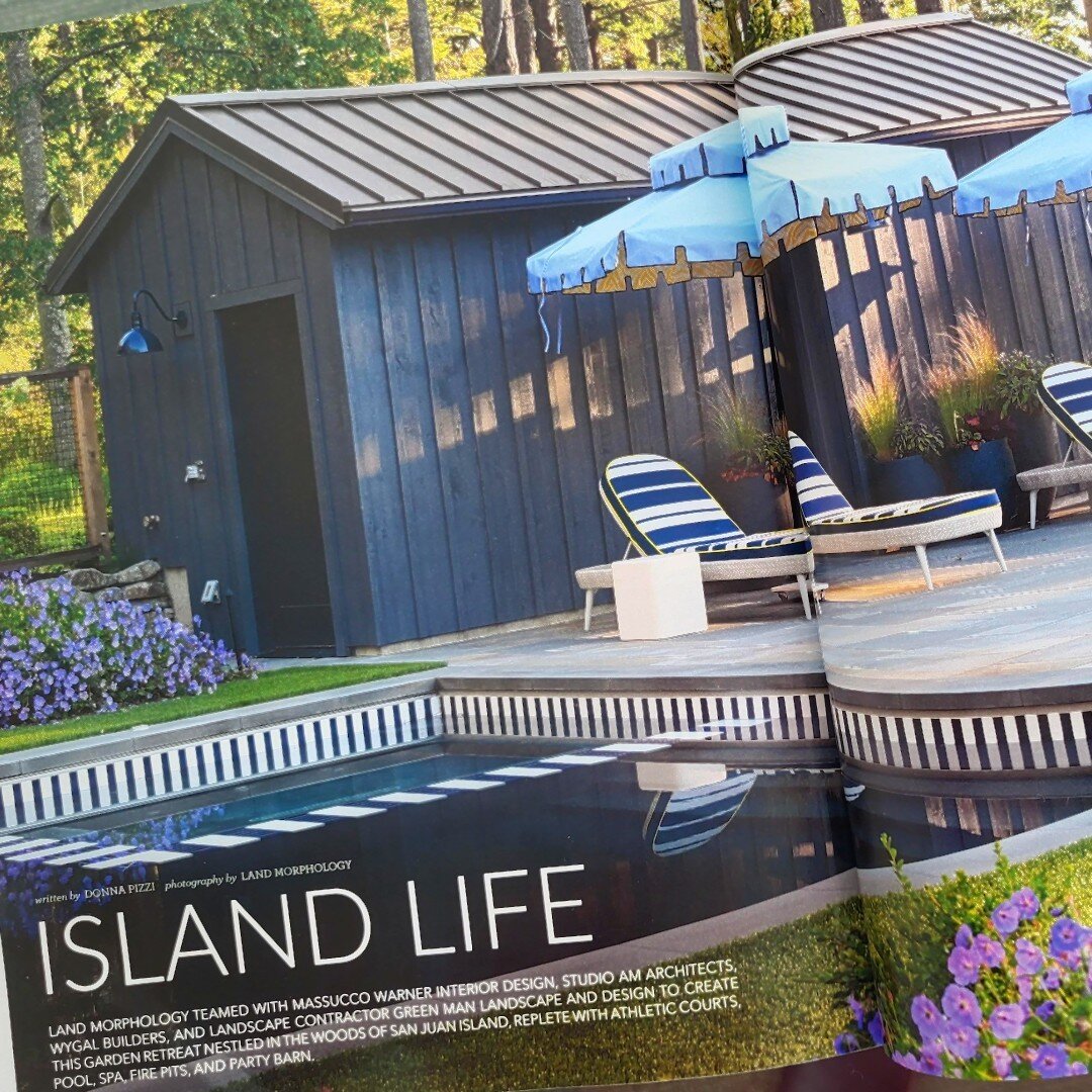 We&rsquo;re excited to see our San Juan Island Estate Garden featured in @Portrait.Magazine.usa. &ldquo;Island Life&rdquo;  by Donna Pizzi features an interview with @landmorphology principal Renee Freier and photographs of the terraced garden rooms,