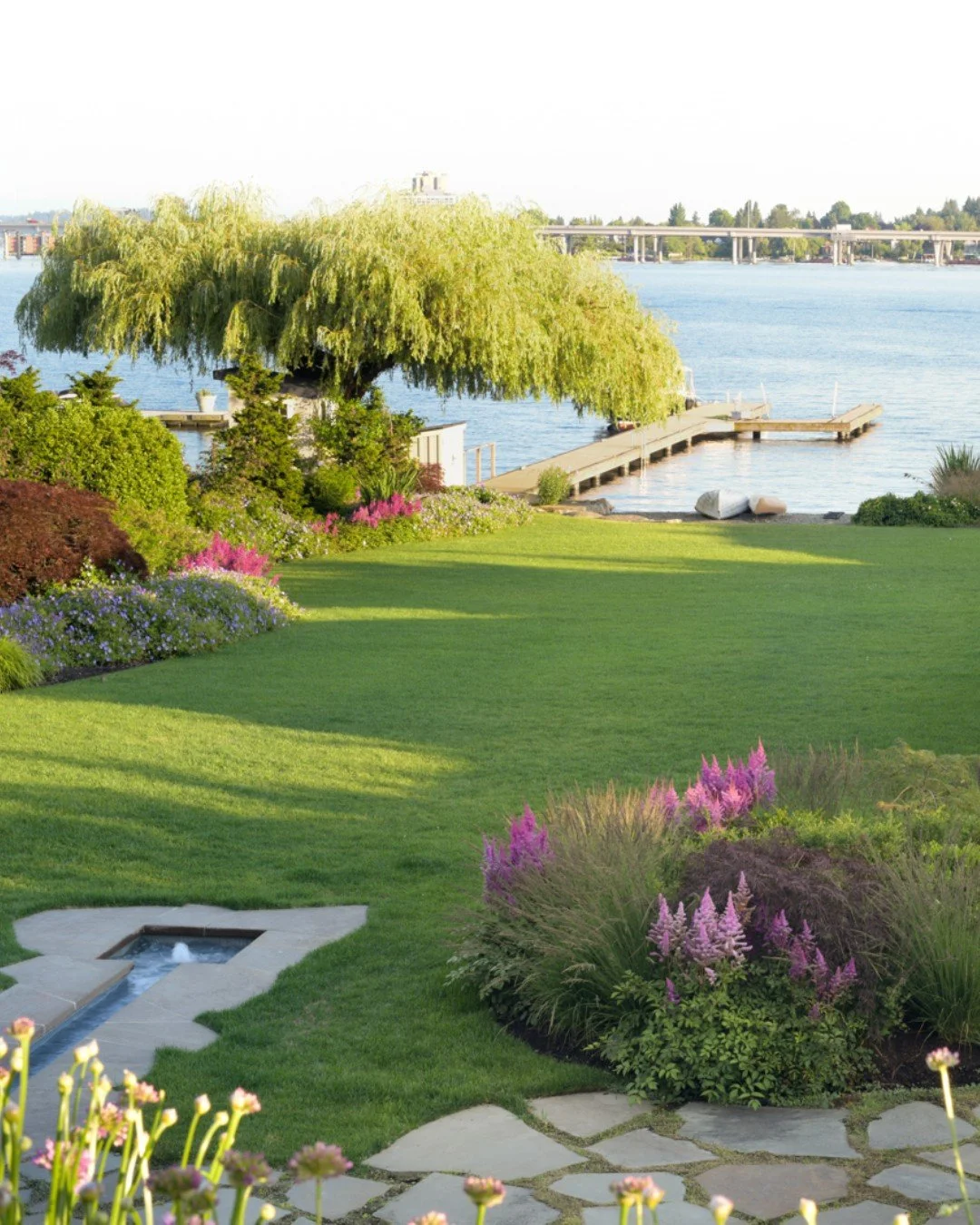 Brightening the new year with Amethyst Astilbe (Astilbe &times; arendsii &lsquo;Amethyst&rsquo;) at our Lakefront Revival project

Hardscape/Landscape by Land Morphology. Architect: @aome.architects, Interior Design: @gregory_carmichael_interiors,  C