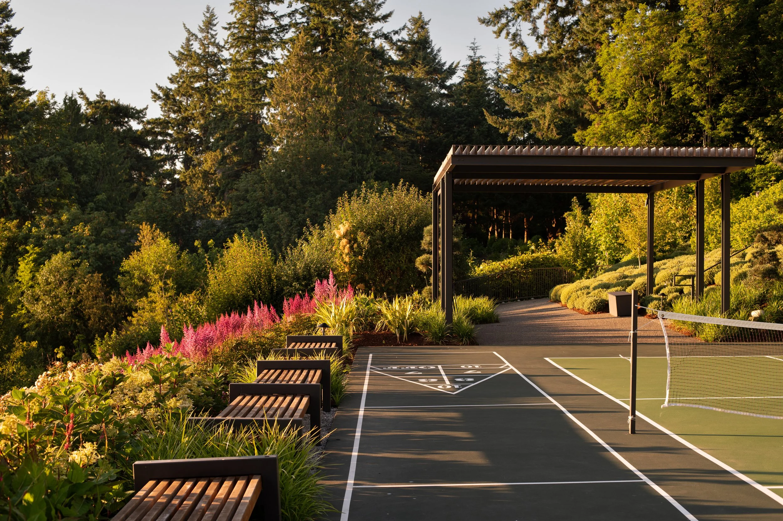 Sound View's pickleball court