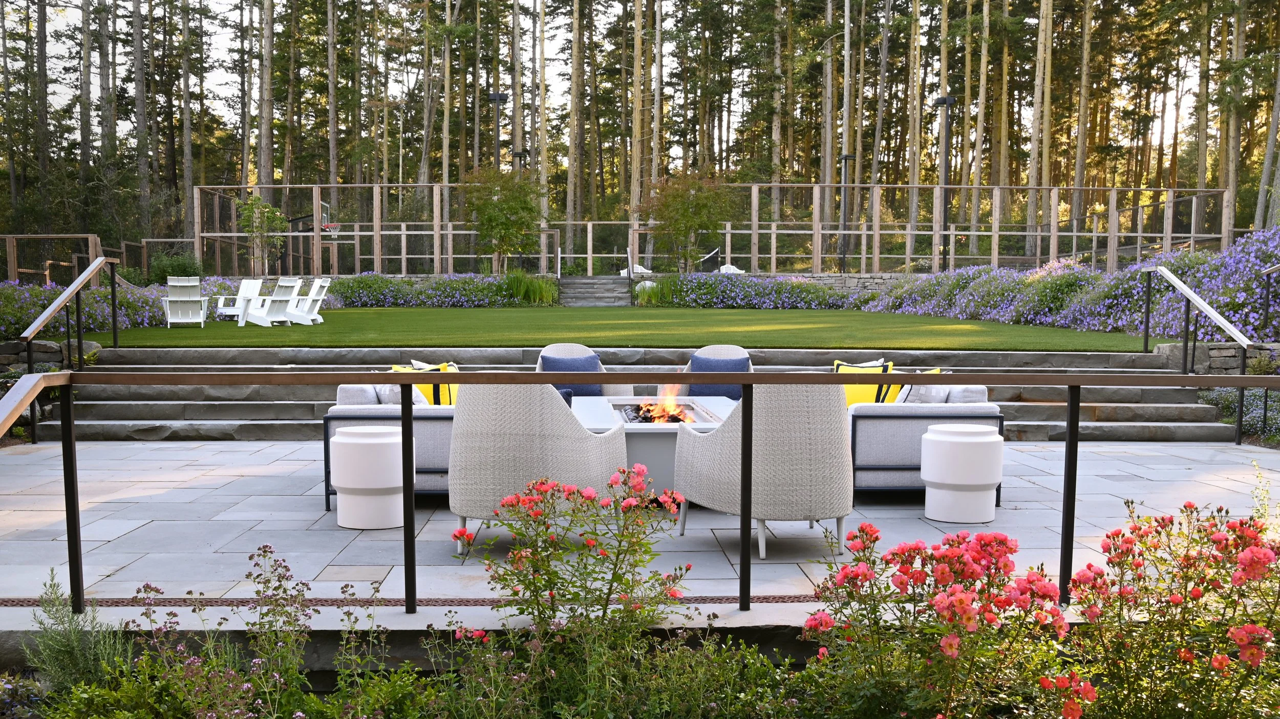 San Juan Island Estate Fireside