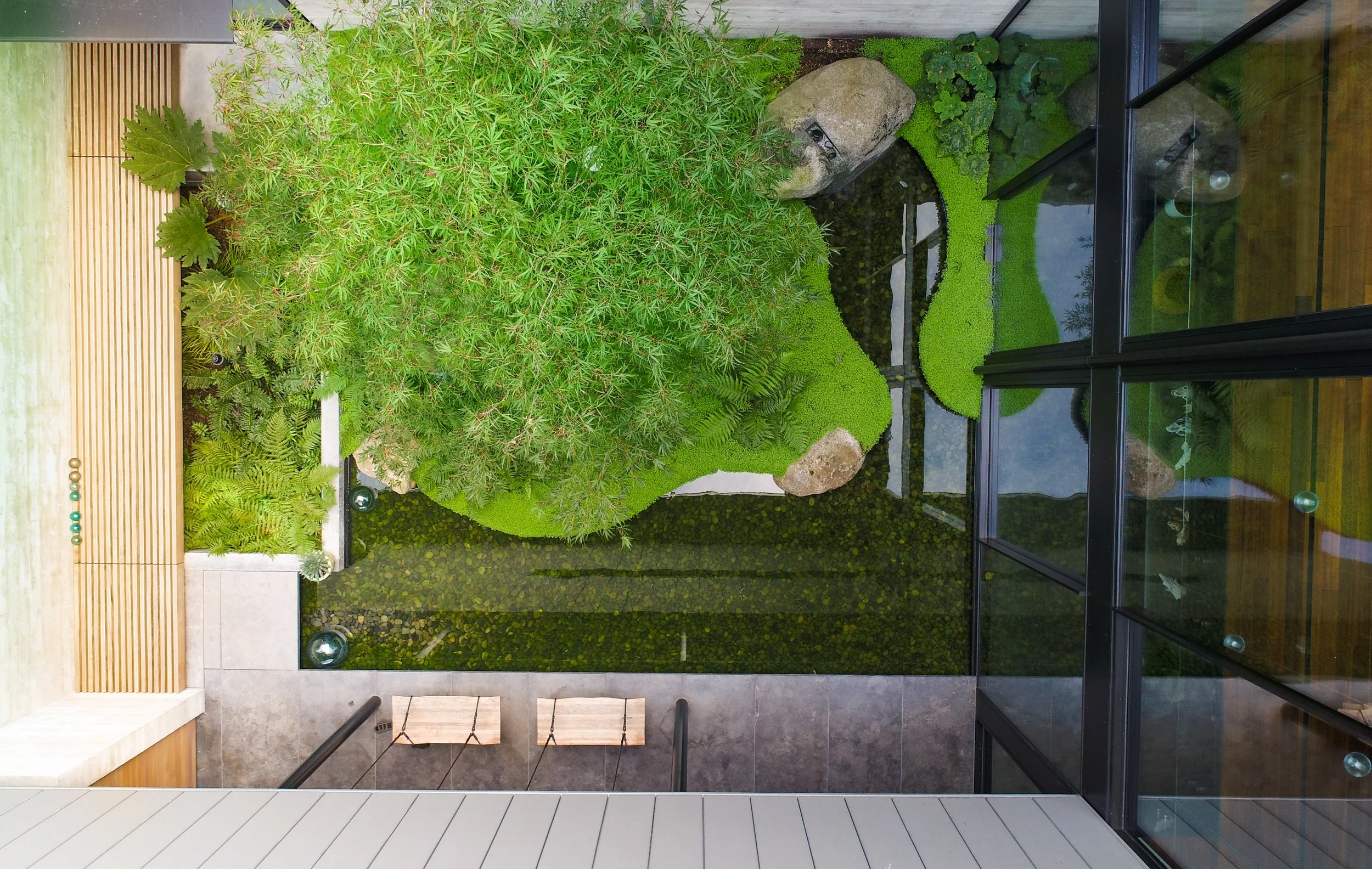 The Perch's Zen-inspired garden