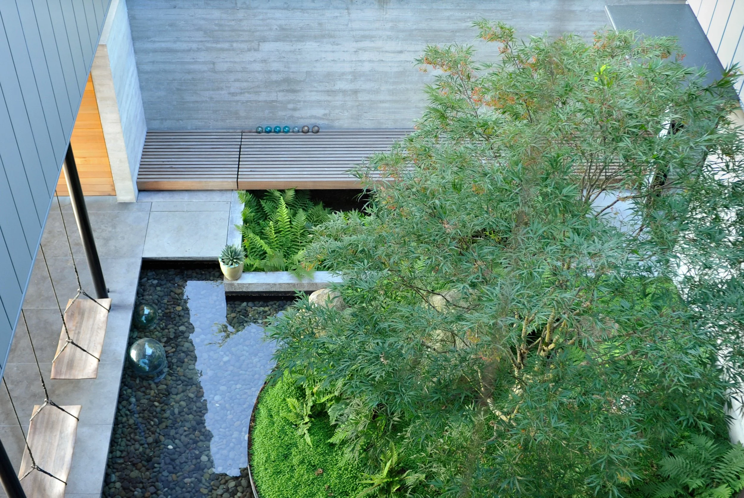 The Perch's Zen-inspired garden