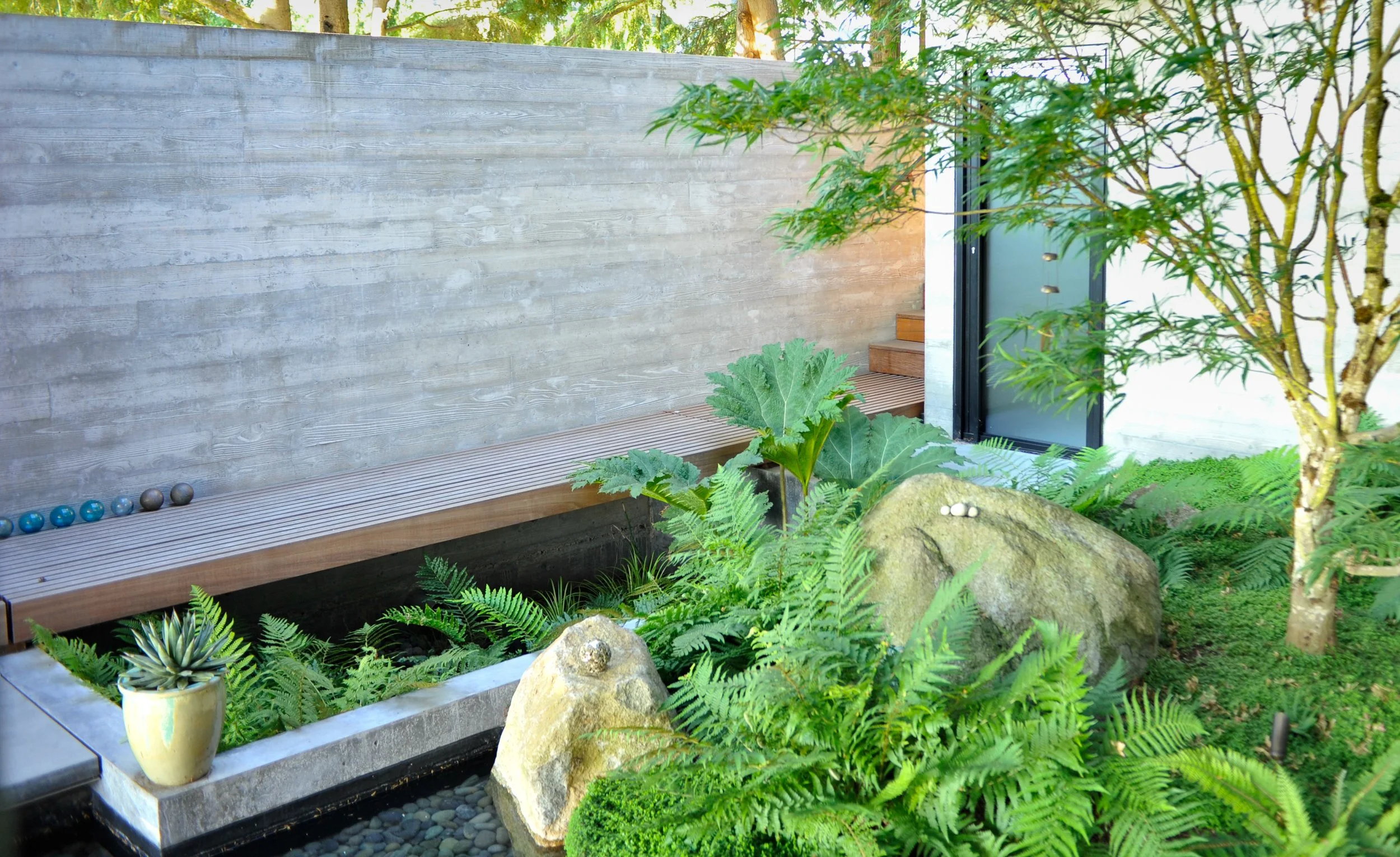 The Perch's Zen-inspired garden