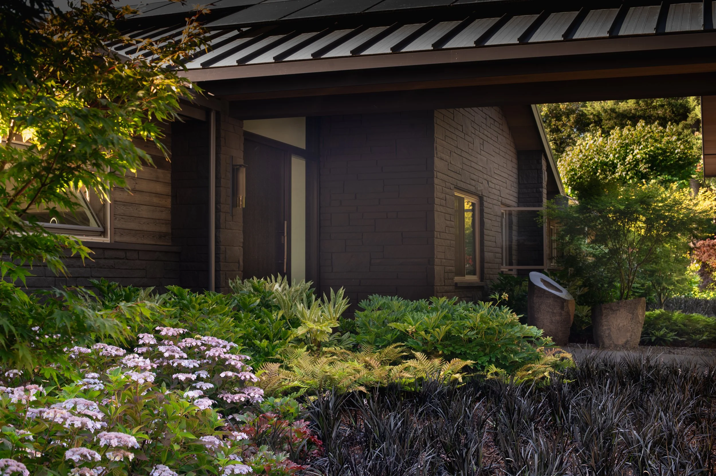 Entry garden at Sound View