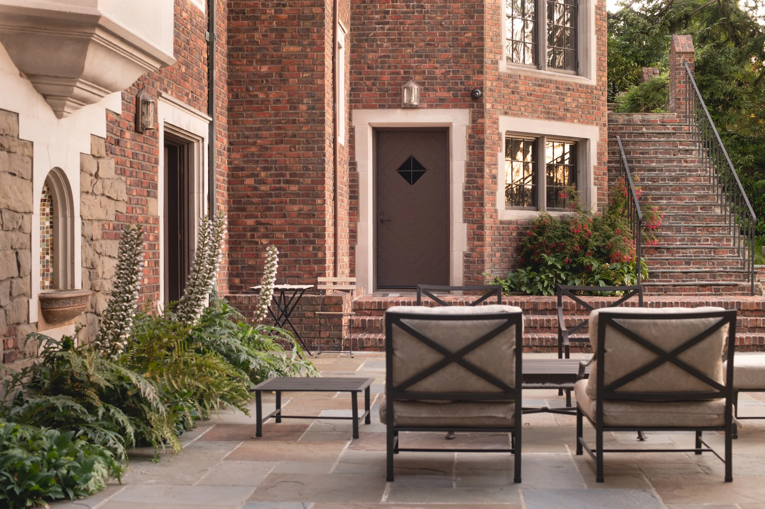 Bluestone terrace with seating