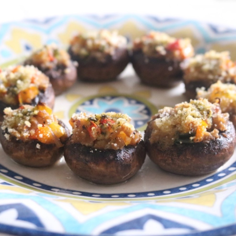 Stuffed Baby Bella Mushrooms