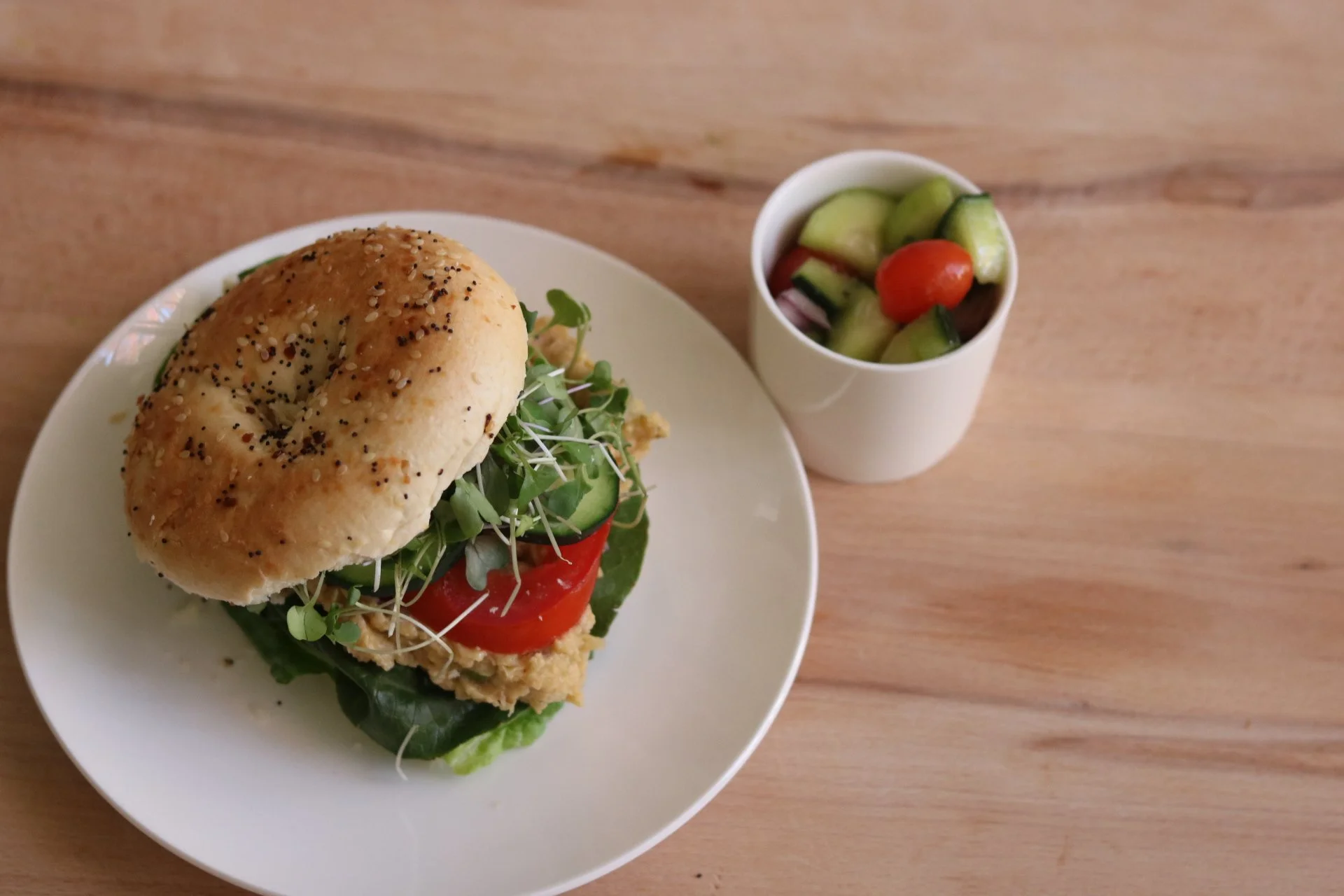                                  Everything Chickpea Sandwich