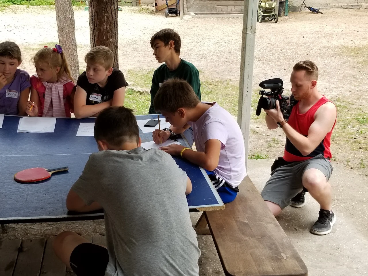Thankful to have Kenny capturing all of camp on video!