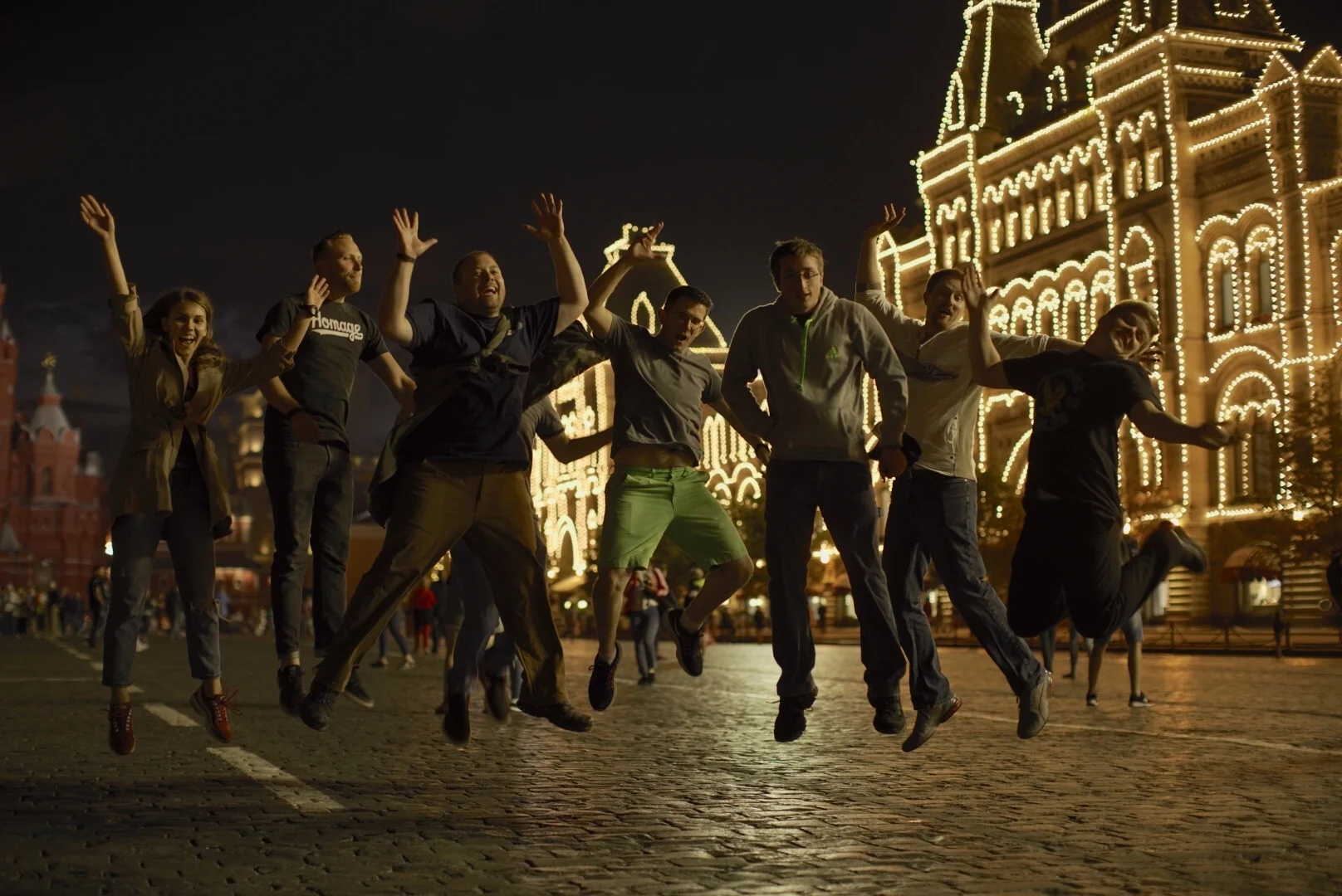 Late night fun in Red Square (for those that weren't sleeping!)