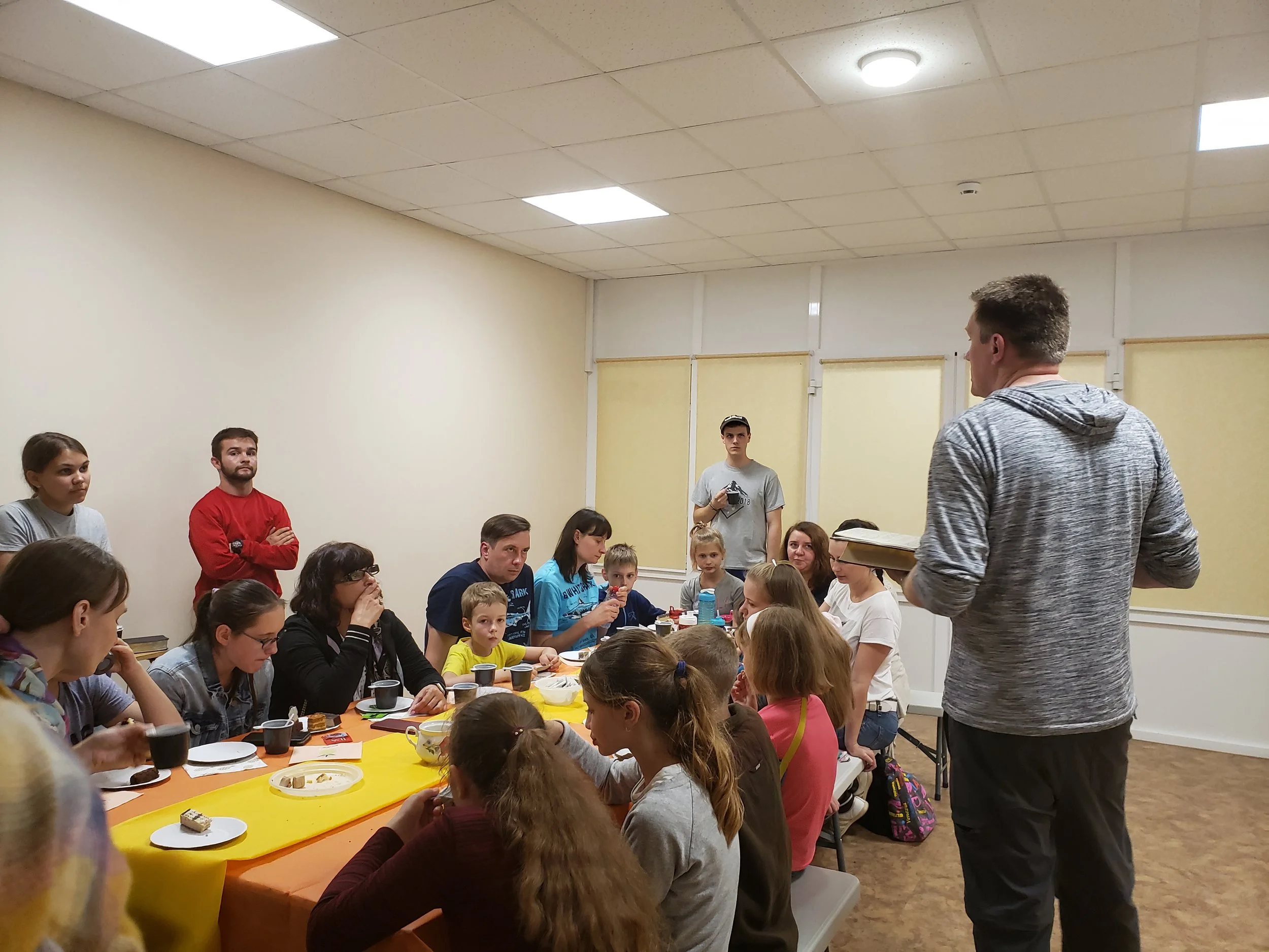 Chai time was a special time each evening of camp. A different class was invited to come every evening after dinner and have cake and chai (hot tea) or coffee while Pete presented the gospel by asking the question, “Who is Jesus?”