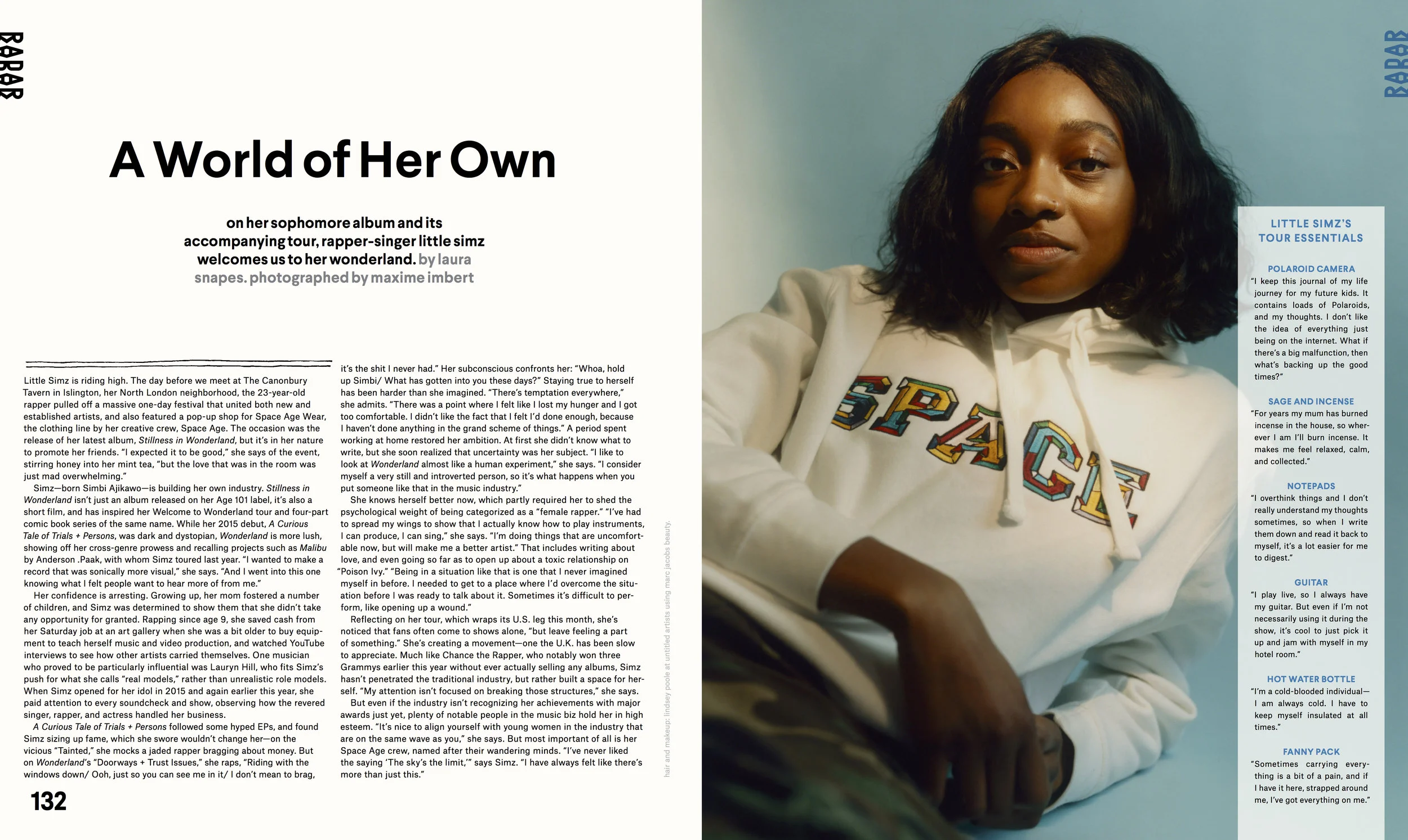 Little Simz ( NYLON , April 2017. Written by Laura Snapes. Photographed by Maxine Imbert.)