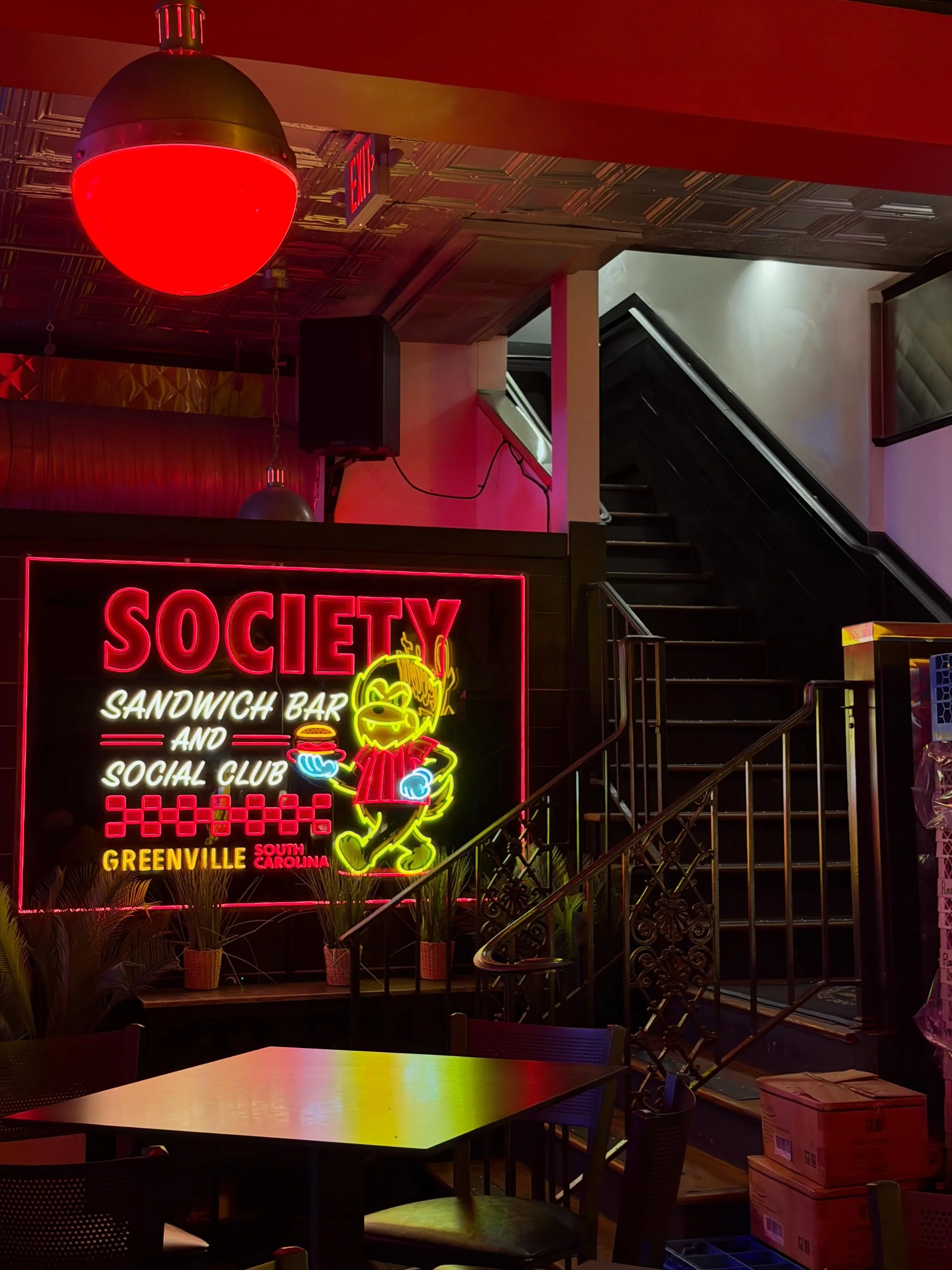 There aren&rsquo;t many places in #yeahthatgreenville with a better vibe than @societygvl.

What&rsquo;s your order? I&rsquo;ll take a Hot Chick Ramen every time. 🍜