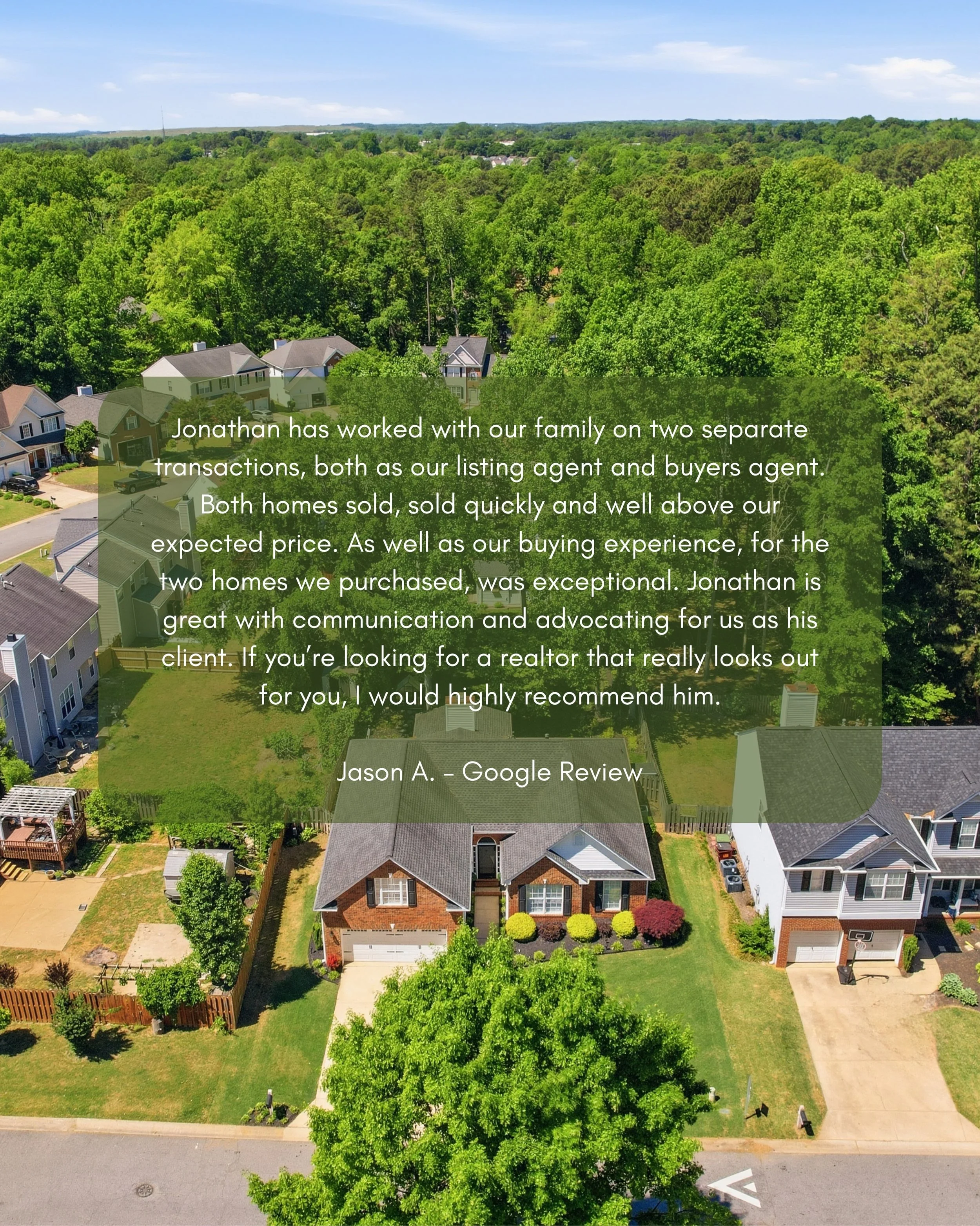 It&rsquo;s always an honor to represent folks in their real estate journey. It&rsquo;s double the honor to get to do it twice. Thank you so much to Jason for his kind words! 🔑

#yeahthatgreenville #itsgreenville #greenvillerealestate