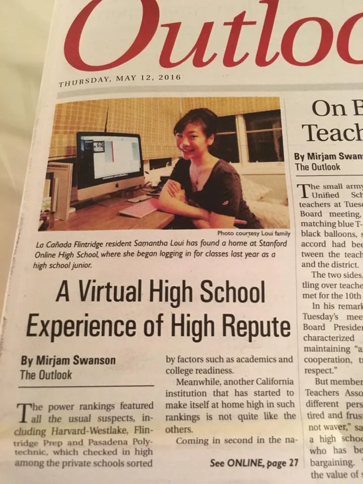 Check out this article on my experience at Stanford Online High School