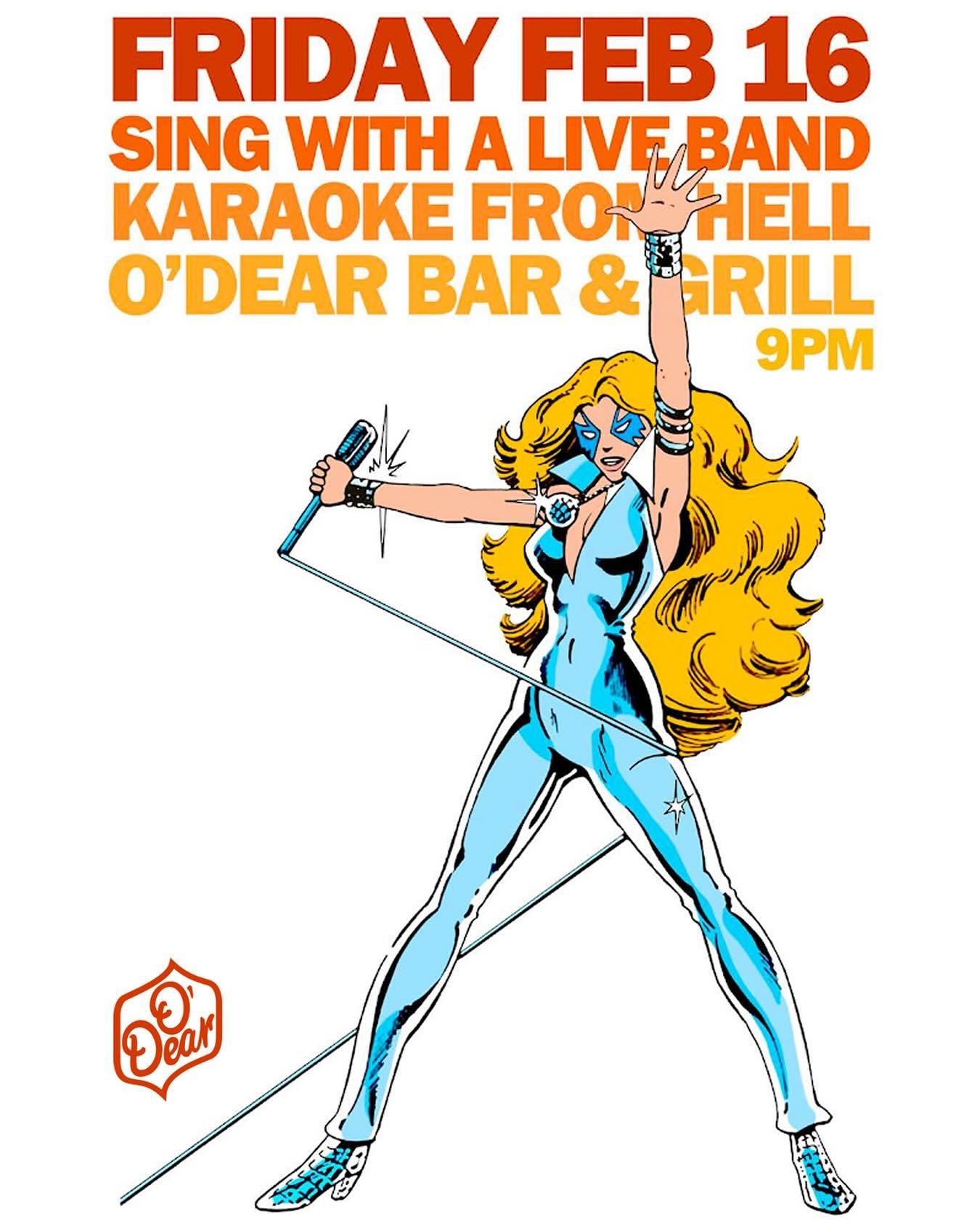 This Friday! It&rsquo;s like our normal karaoke, but from hell. If you&rsquo;ve ever wanted to sing with a live band this is your opportunity!

#odearbar #odearbarportland #karaoke #karaokepdx #karaokefromhell