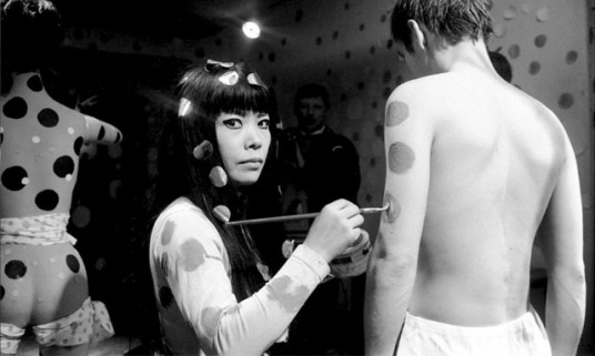 Body painting for Yayoi’s film Self Obliteration