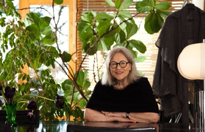 Portrait with plants by Anna Huovinen .