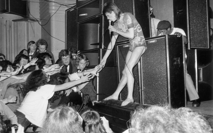 At the Hammersmith Odeon where Bowie announced that he was retiring Ziggy Stardust.