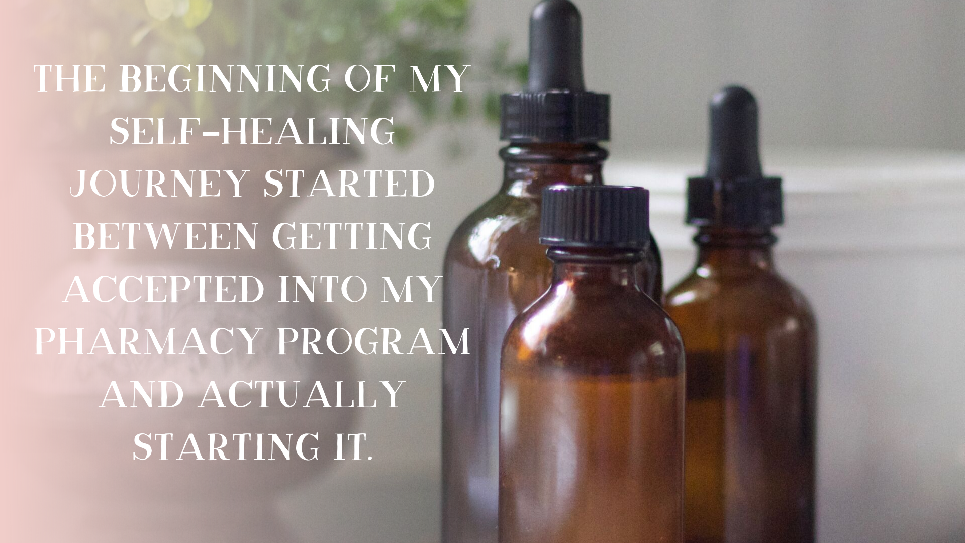 The beginning of my self-healing journey started between getting accepted into my pharmacy program and actually starting it. .png