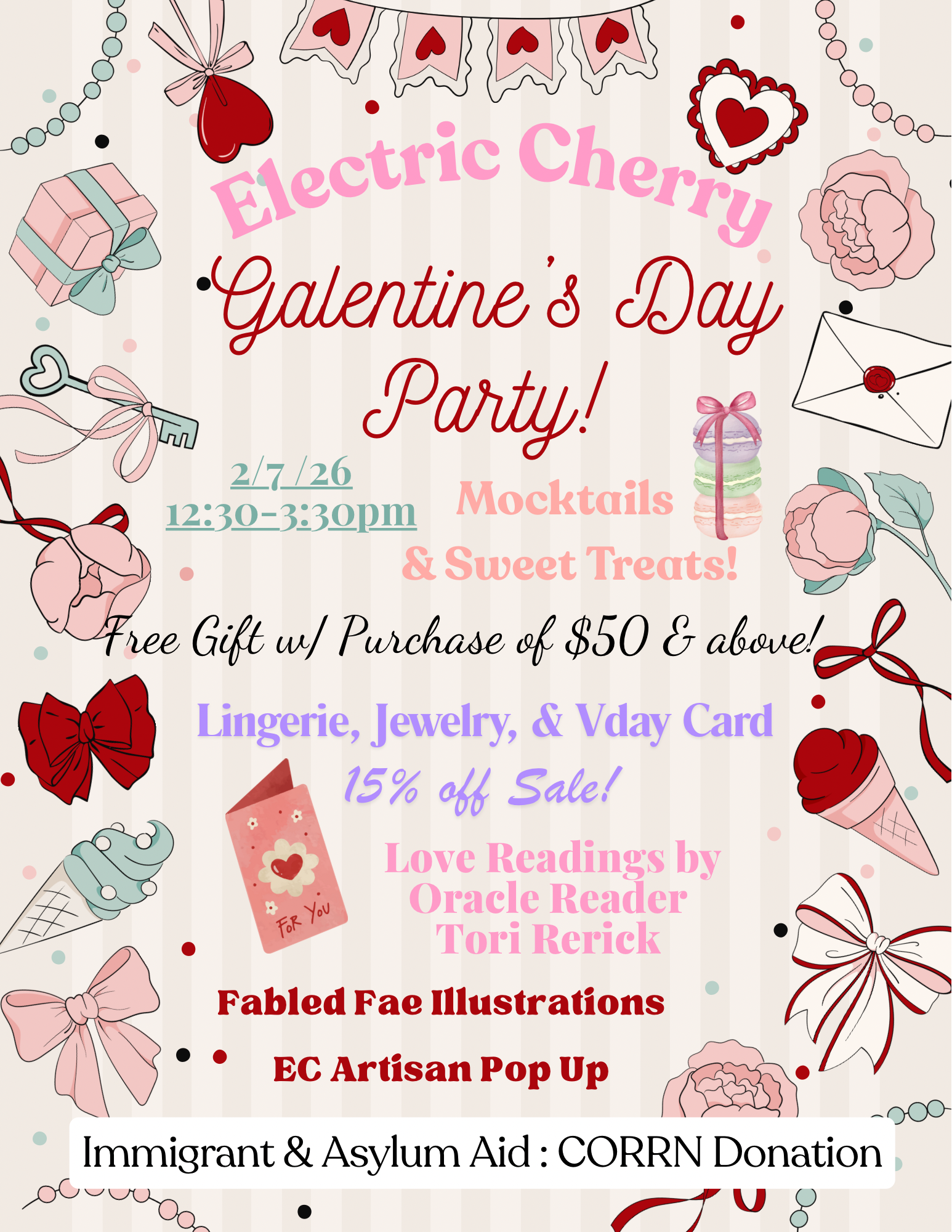 Oracle Readings for Galentine's Party at Electric Cherry