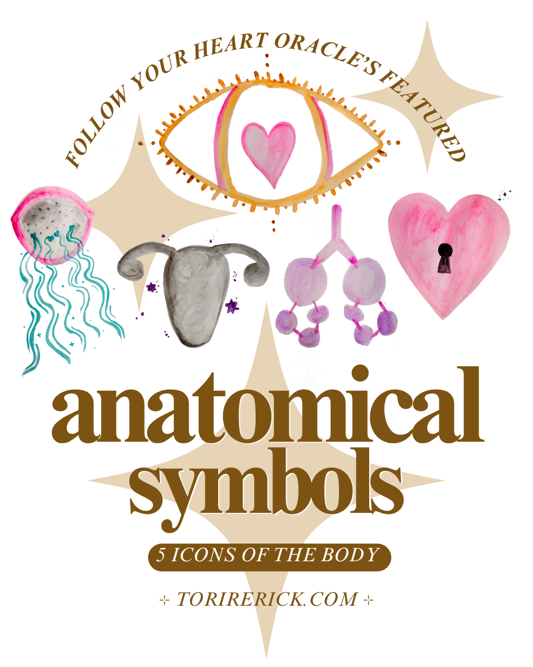 Anatomy Symbols of the Follow Your Heart Oracle Deck