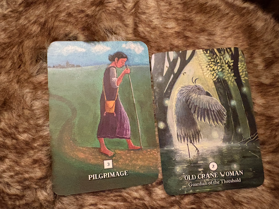 Pilgrimage Old Crane Woman Rooted Woman Oracle Deck