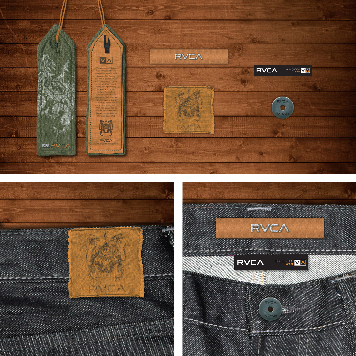  RVCA Trim Package: Art Direction, Design 