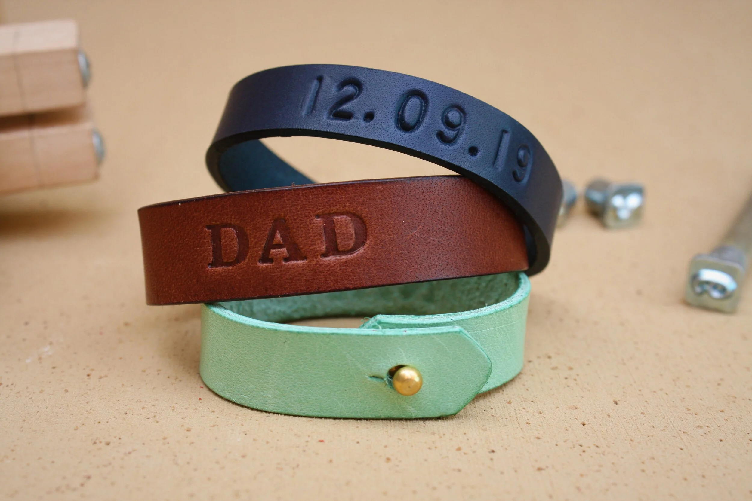 Make your own leather cuffs