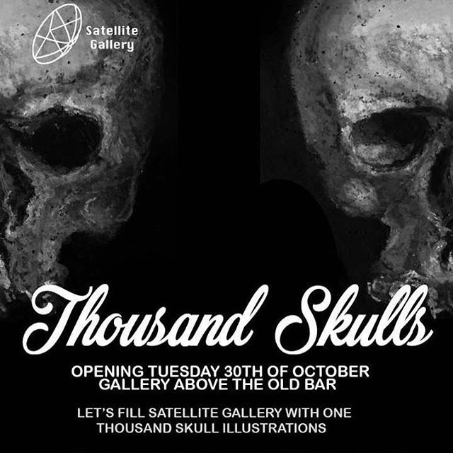 We play Tuesday at @theoldbar with SYNTHETICS and Tom Lyngcoln. It&rsquo;s the opening night of 1,000 Skulls - an art show at @satellite_gallery featuring 1,000 skulls!! You can contribute artwork too, all funds donated to Palliative Care Victoria.