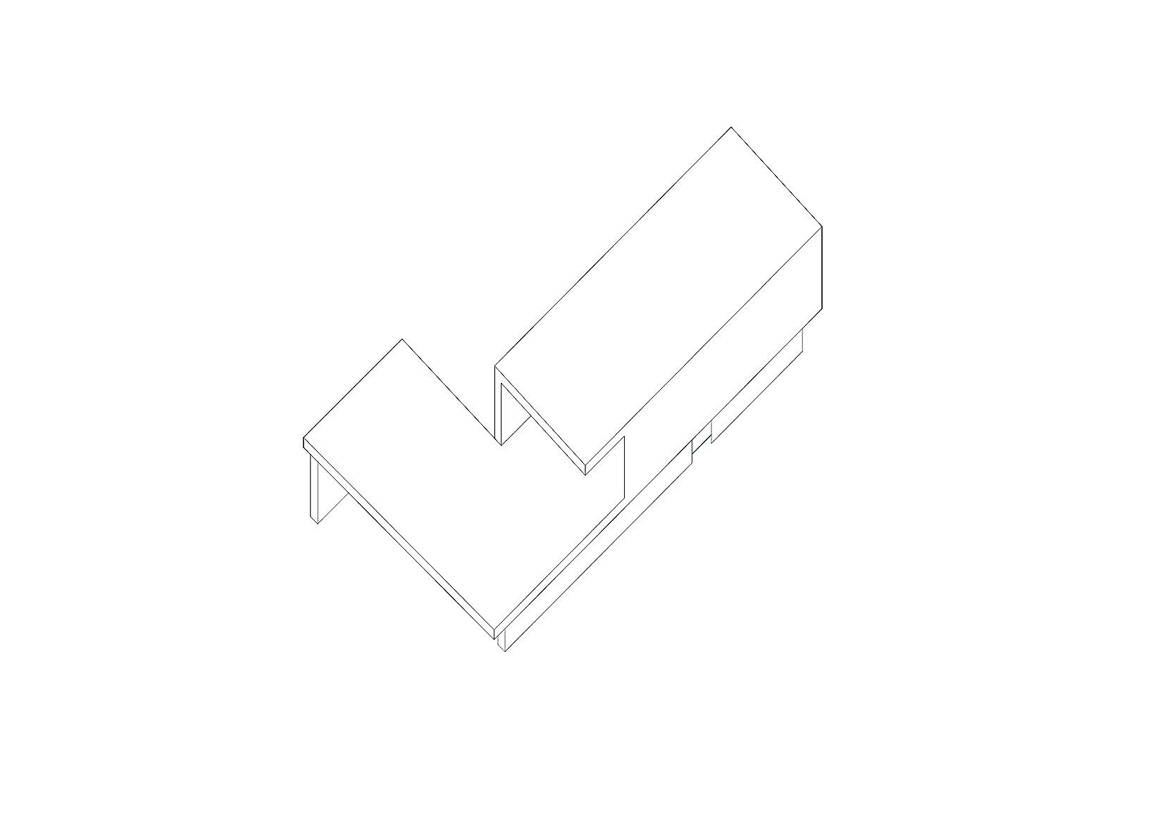 Concept 01 : The new, delicately ‘folds’ around the old stone structure.