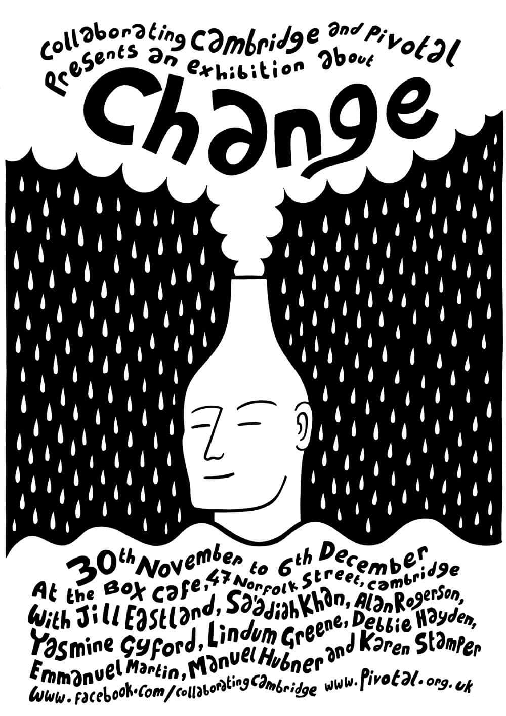 Alan Rogerson's poster for the Change Exhibition.