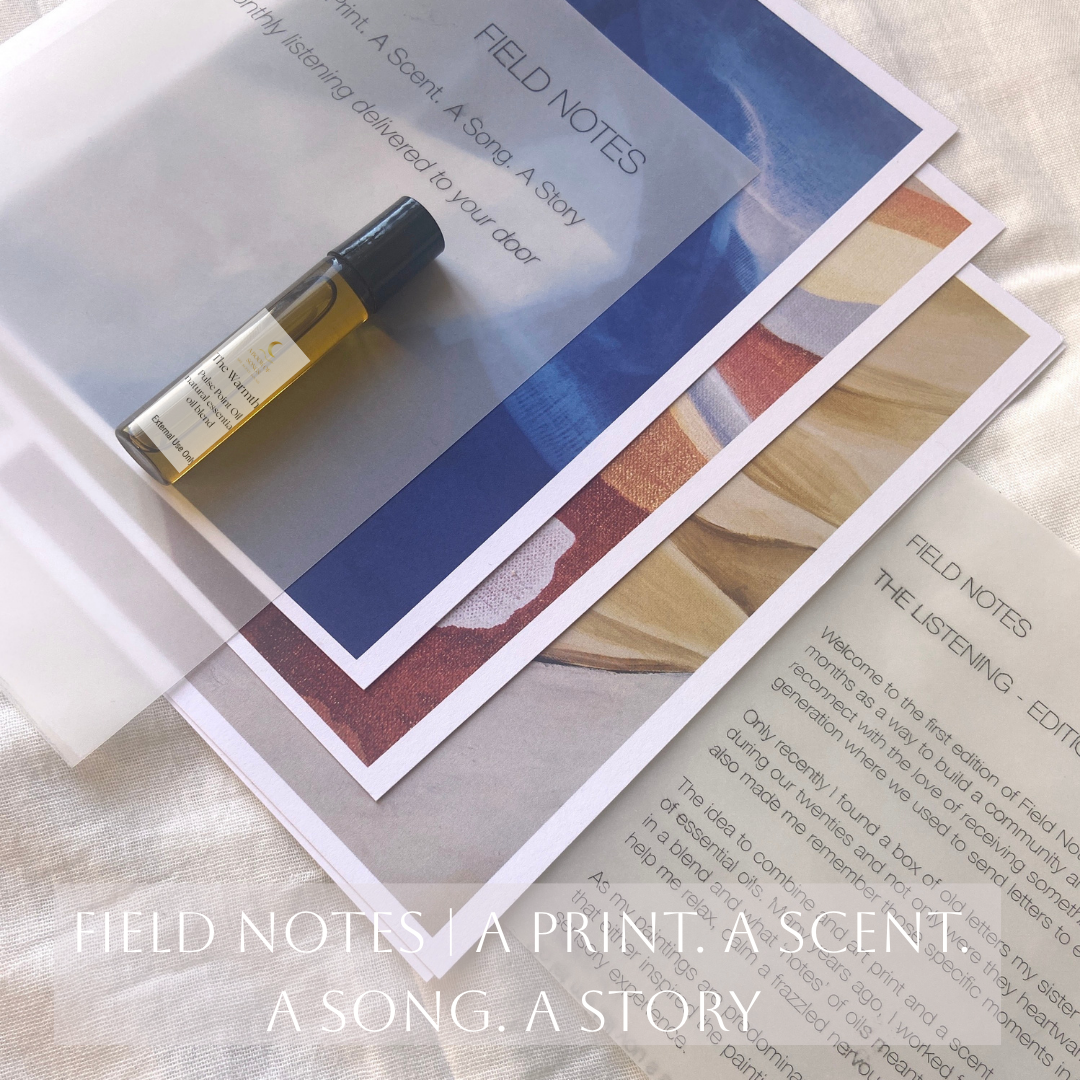 FIELD NOTES- A monthly delivery of Art and Scent.
