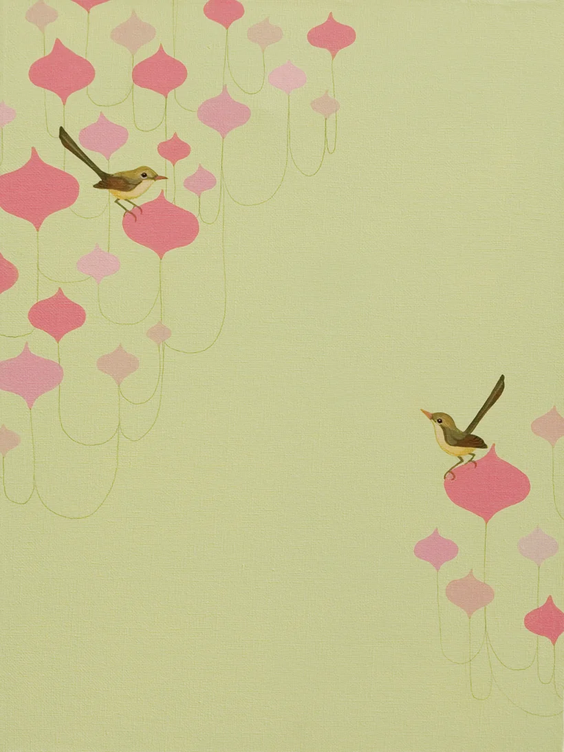 Fairywrenland (bottom of diptych)