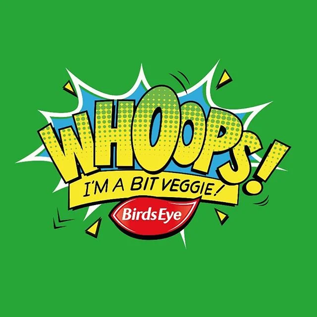 i made this logo for @birdseyeuk ‘s new range of veggie grub 😋😋