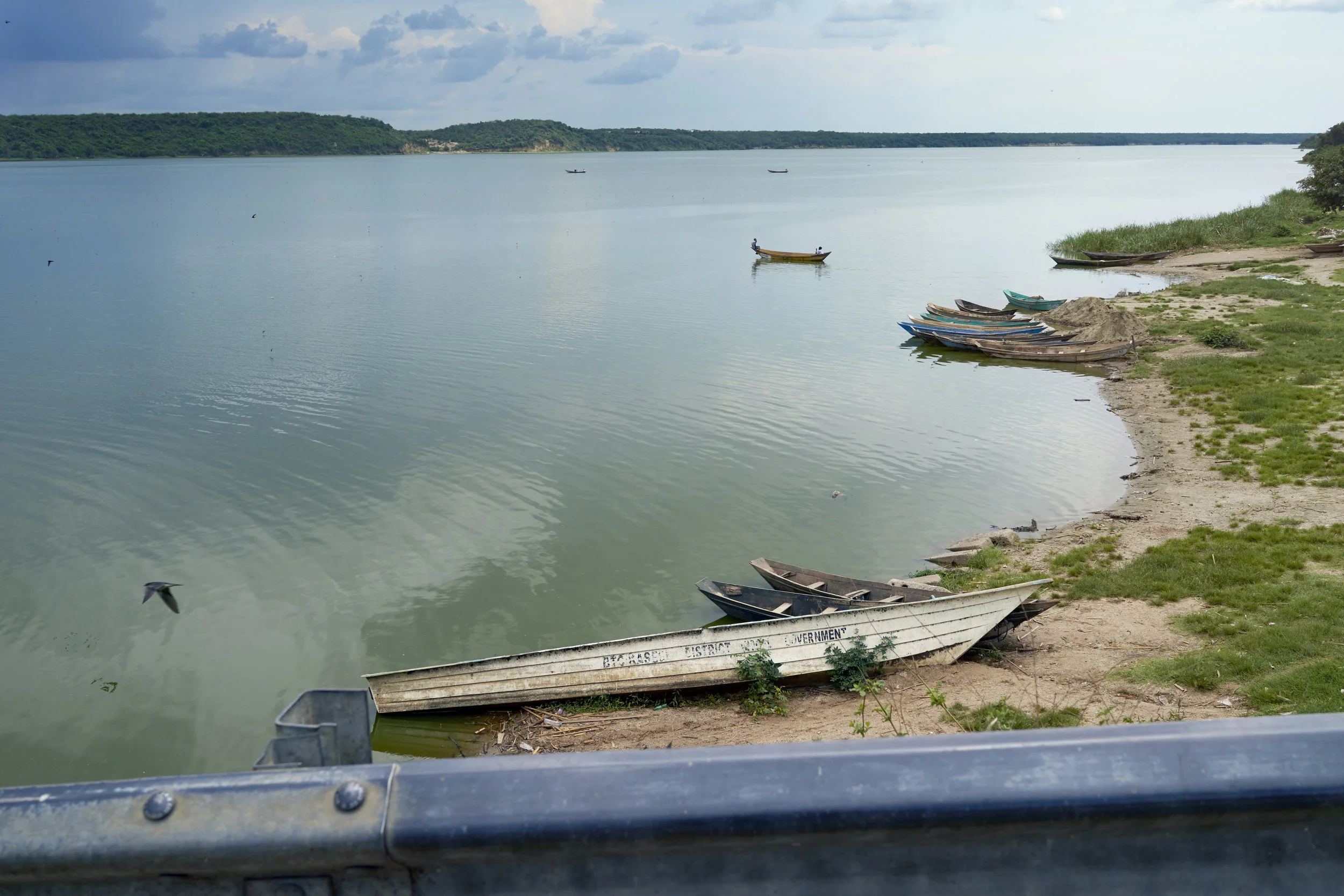A view over the channel connecting Lake Edward and Lake George in Queen Elizabeth National Park, Western Uganda.