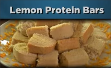 Increase your protein with these yummy tasting lemon bars.