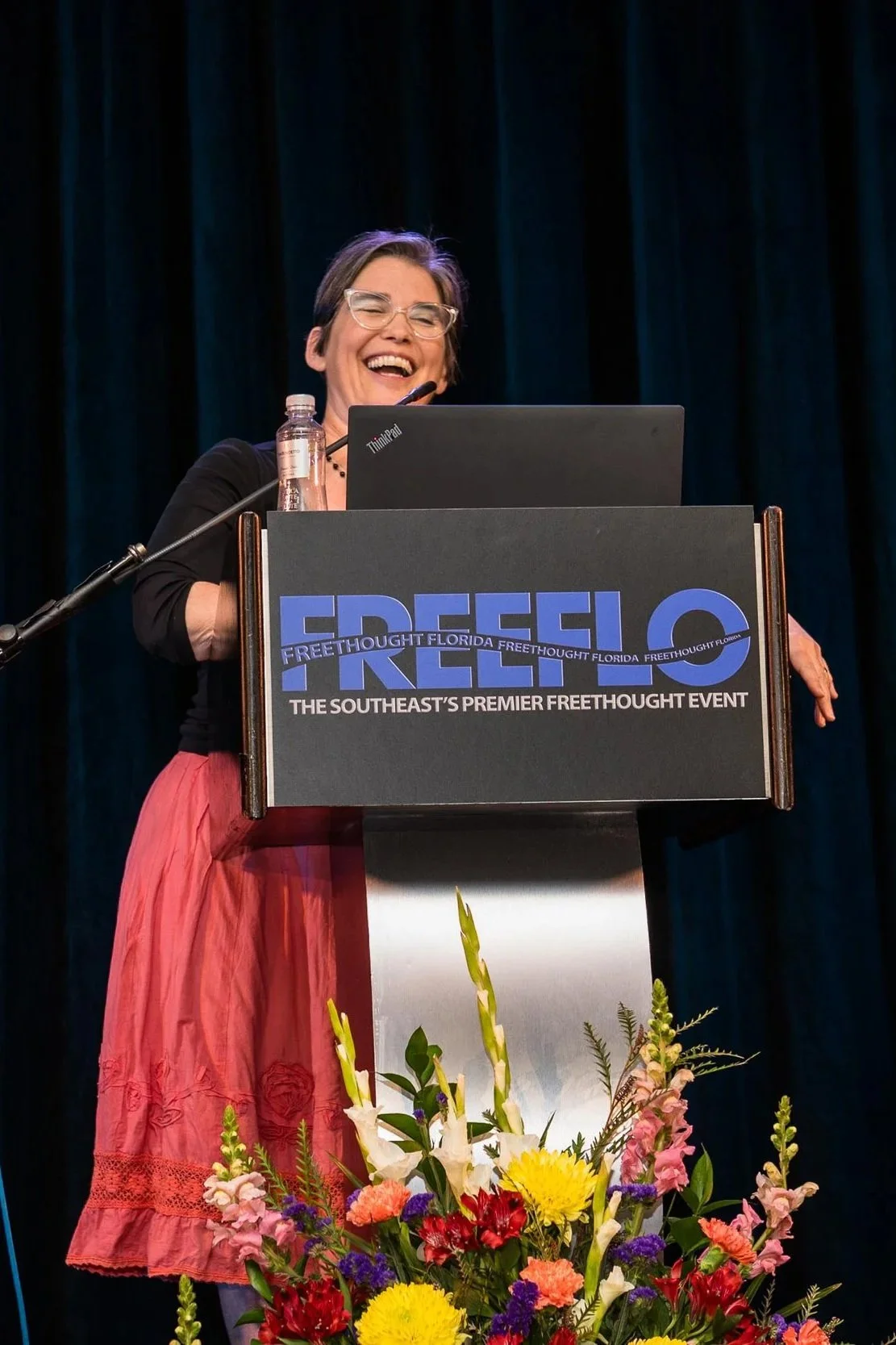 A happy speaker at FREEFLO in the past.