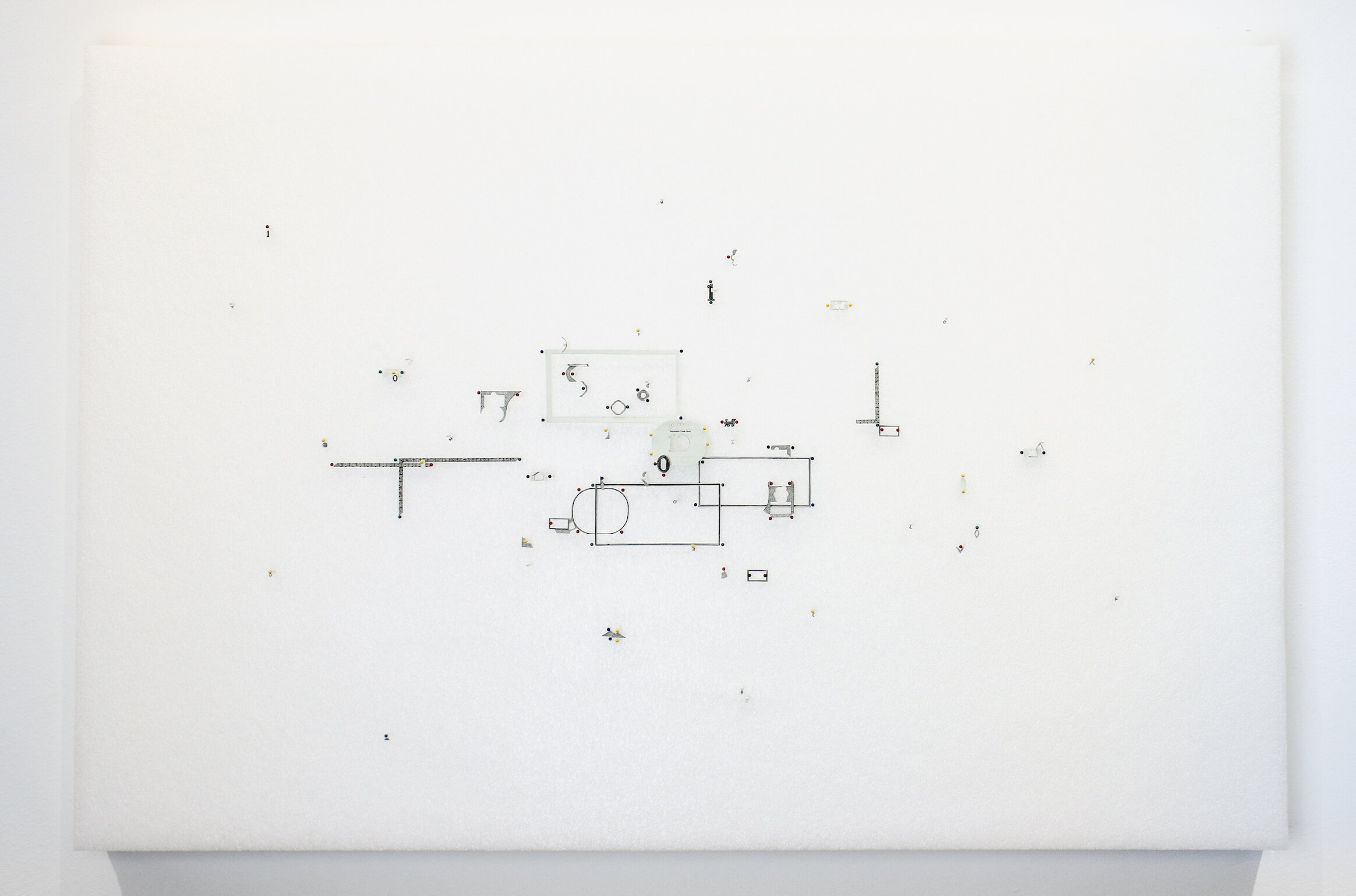 Yuken Teruya, Monopoly Note Dispersed #2, 2020, Foam, pins, Monopoly money, plexiglass, 61 x 91 x 9 cm.jpg