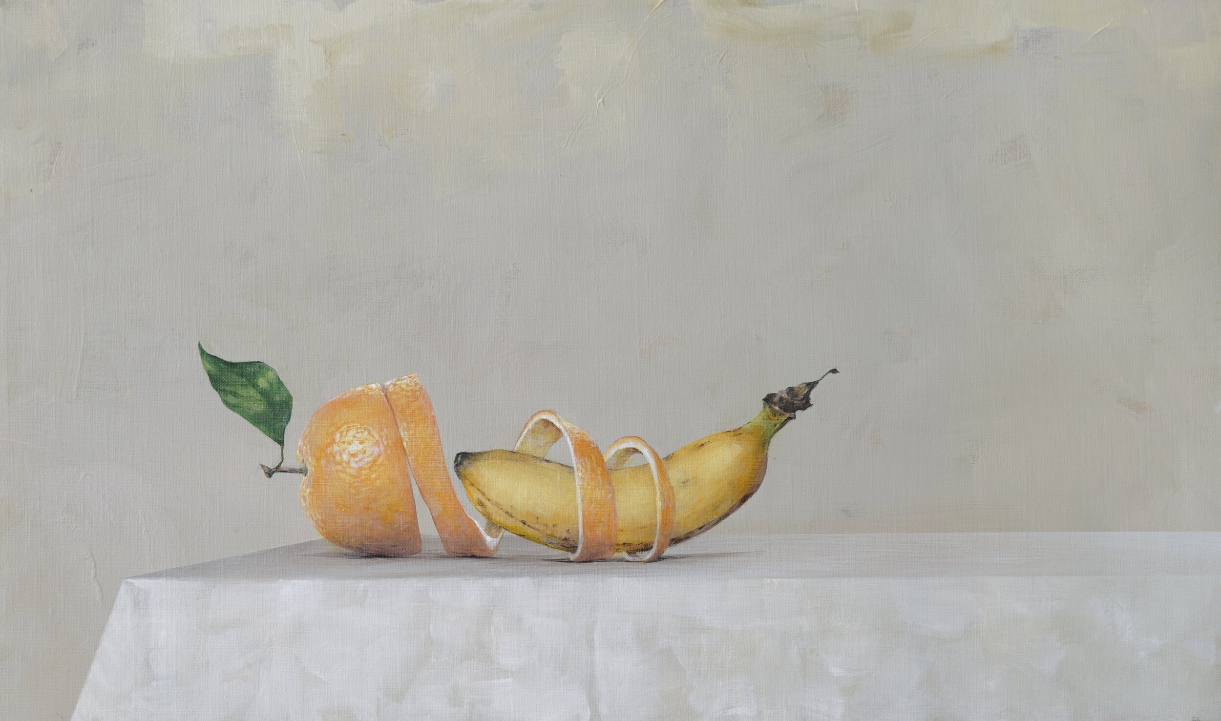 Ahmad_Zakii_Anwar. Banana & Orange.2020. Acrylic on linen. 16 1:8 x 27 1:8 in. .jpg