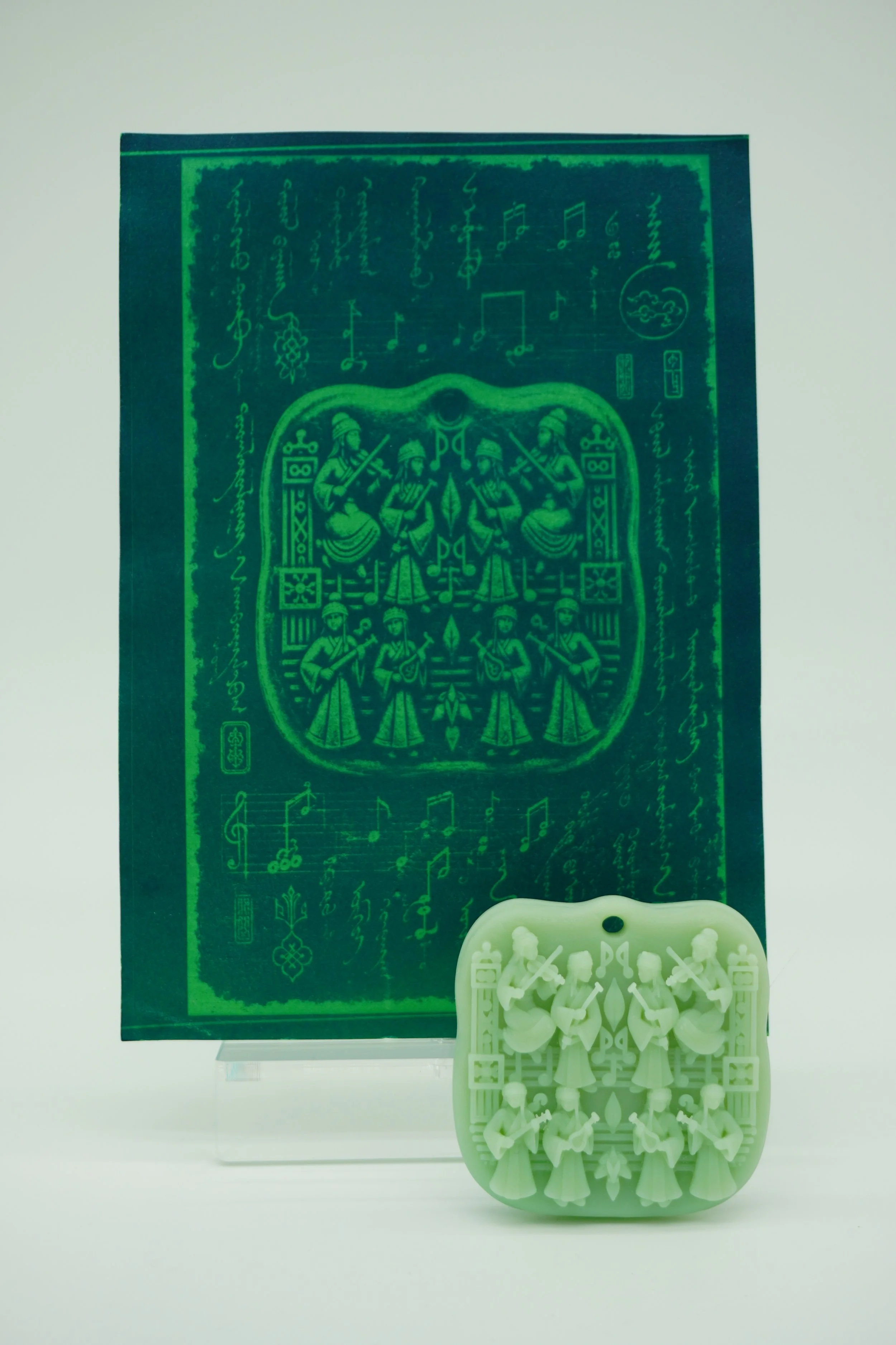 The first quartet with 3d print.JPG