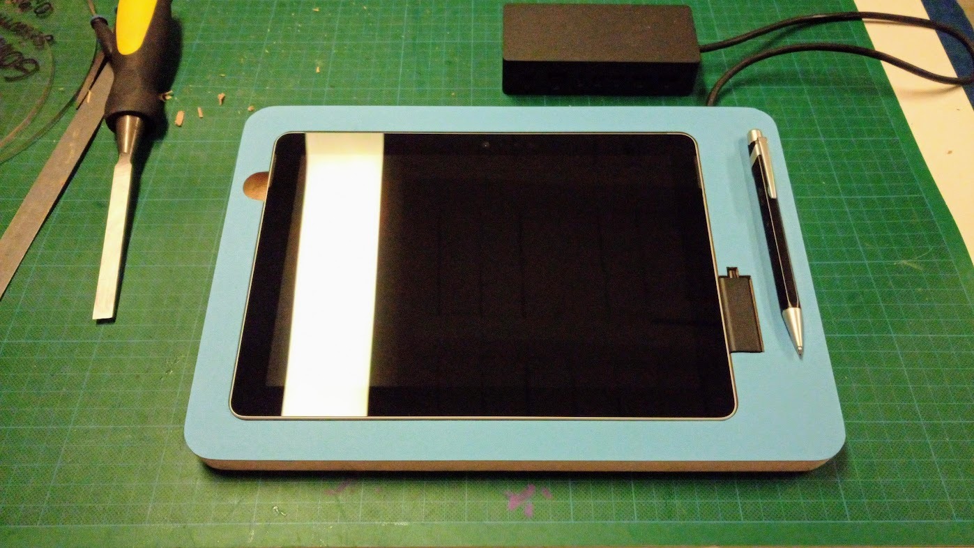 SurfaceGo, Microsoft tablet adaptor ready to be embeded inside the control room envrionment.