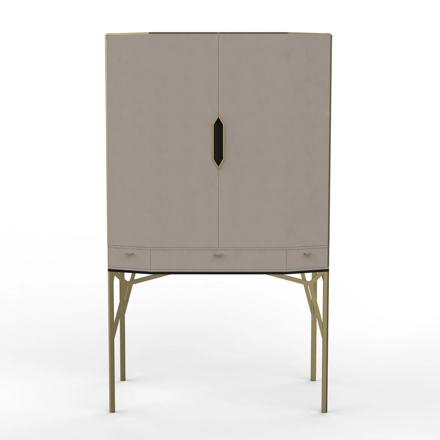 Cabinet Bar T.T.Trunks, bar à spiritueux contemporain