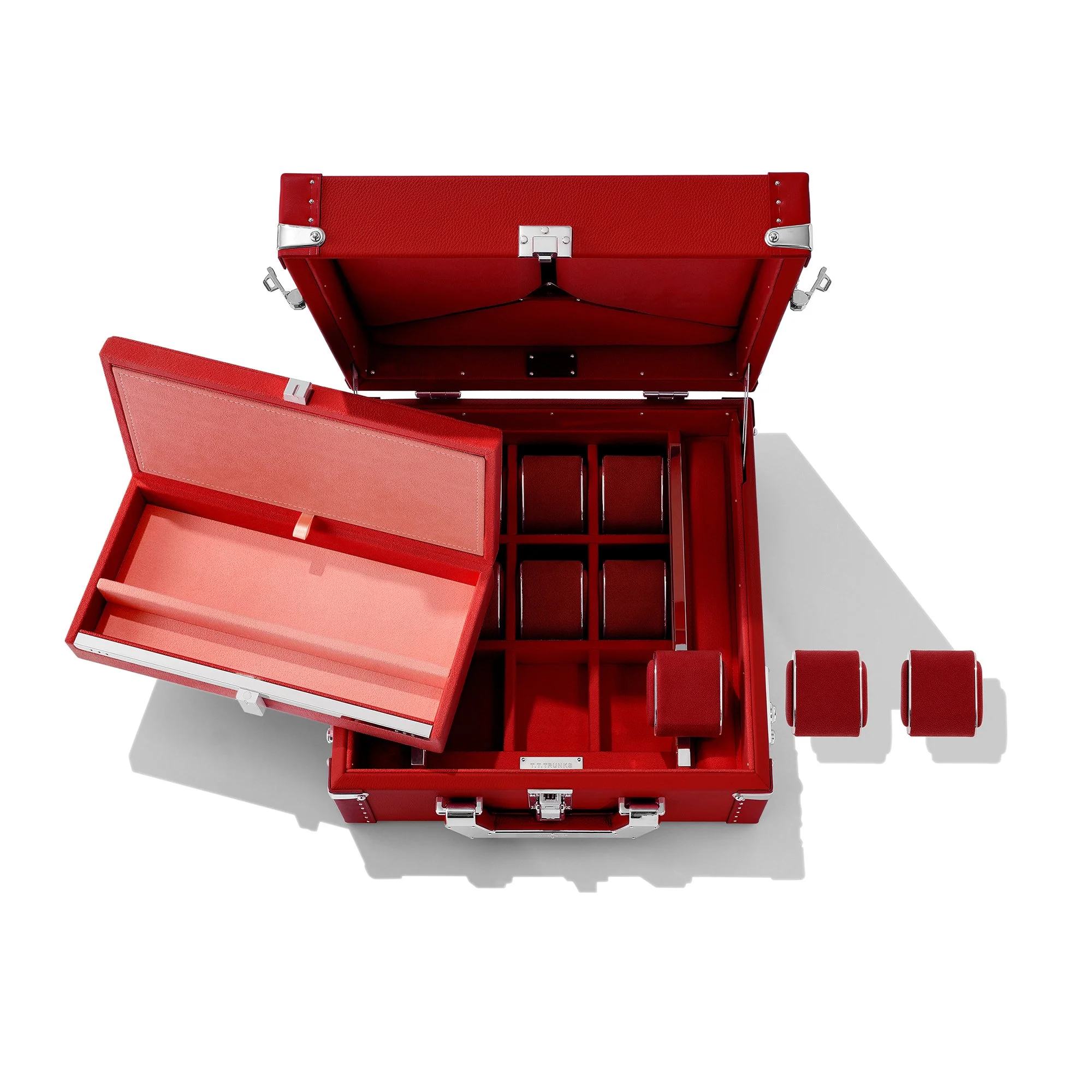 Malle T16 Mademoiselle Watch, coloris Rubis / T16 Mademoiselle Watch trunk, Ruby colourway