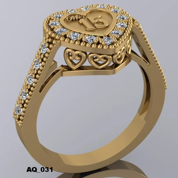 18 Kilates Anillo Para 15 Años Anillos De 15 Años Hermosos Anillos