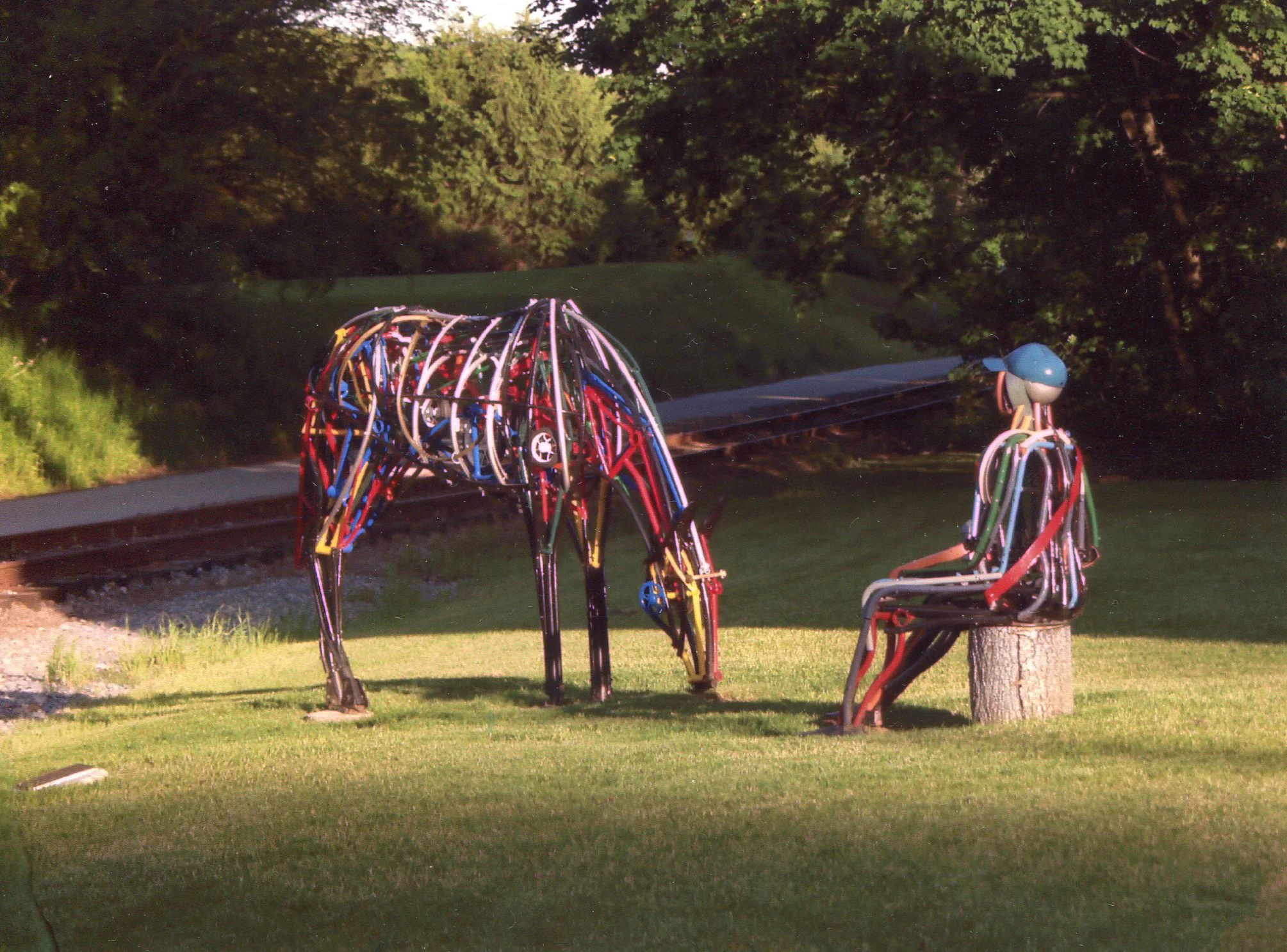 Grazing Horse, Resting Hiker