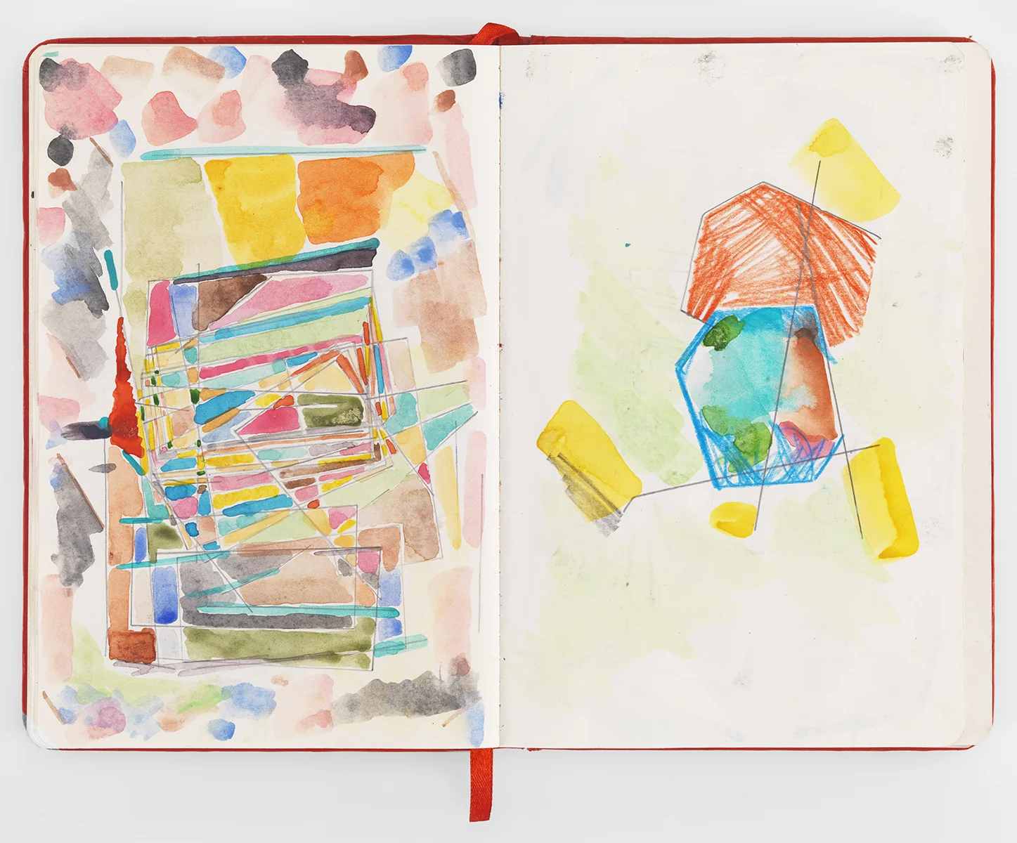 Austin Thomas, Notebook, 2015 7 x 10 inches, watercolor with pen and pencil