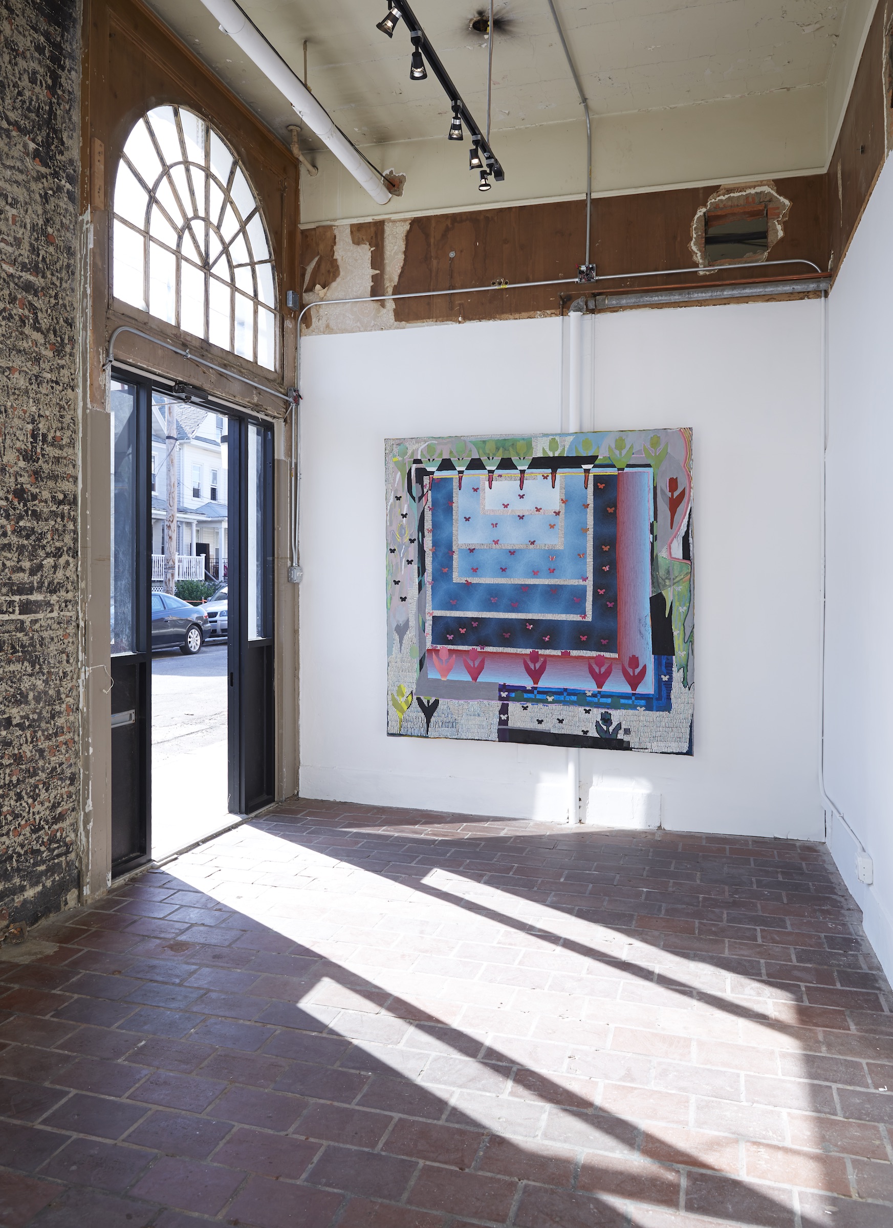 Photo: Installation view from A Sphinx Has Lain Down Next To Me at Topless, Summer 2014. Pictured: twilight by Paul Demuro. Courtesy of the artist and Topless.