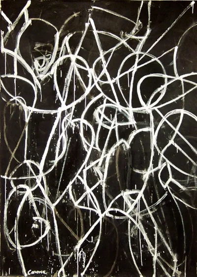 Photo: Nicolas Carone, In Orbit, 2007, Acrylic on canvas, 84 x 60 in., part of "The Space Between," curated by Jennifer Samet for the New York Studio School, February - March 2015